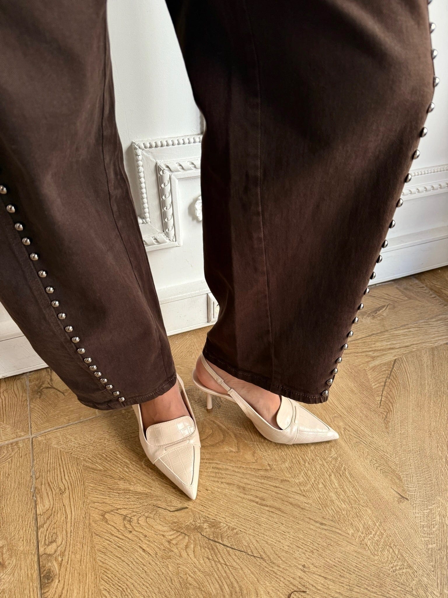 Maurice paris Pantalon Jean MADISON marron