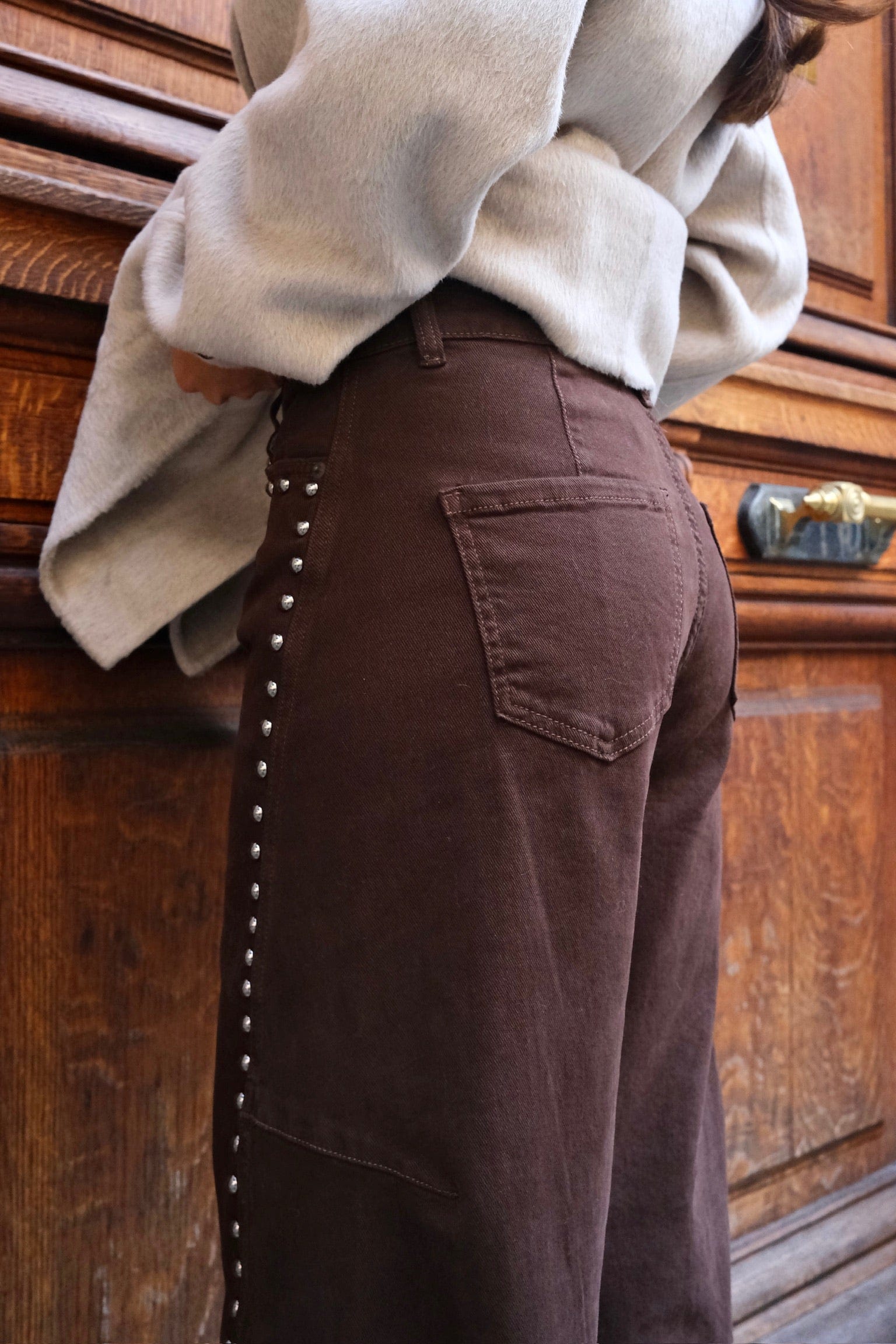 Maurice paris Pantalon Jean MADISON marron