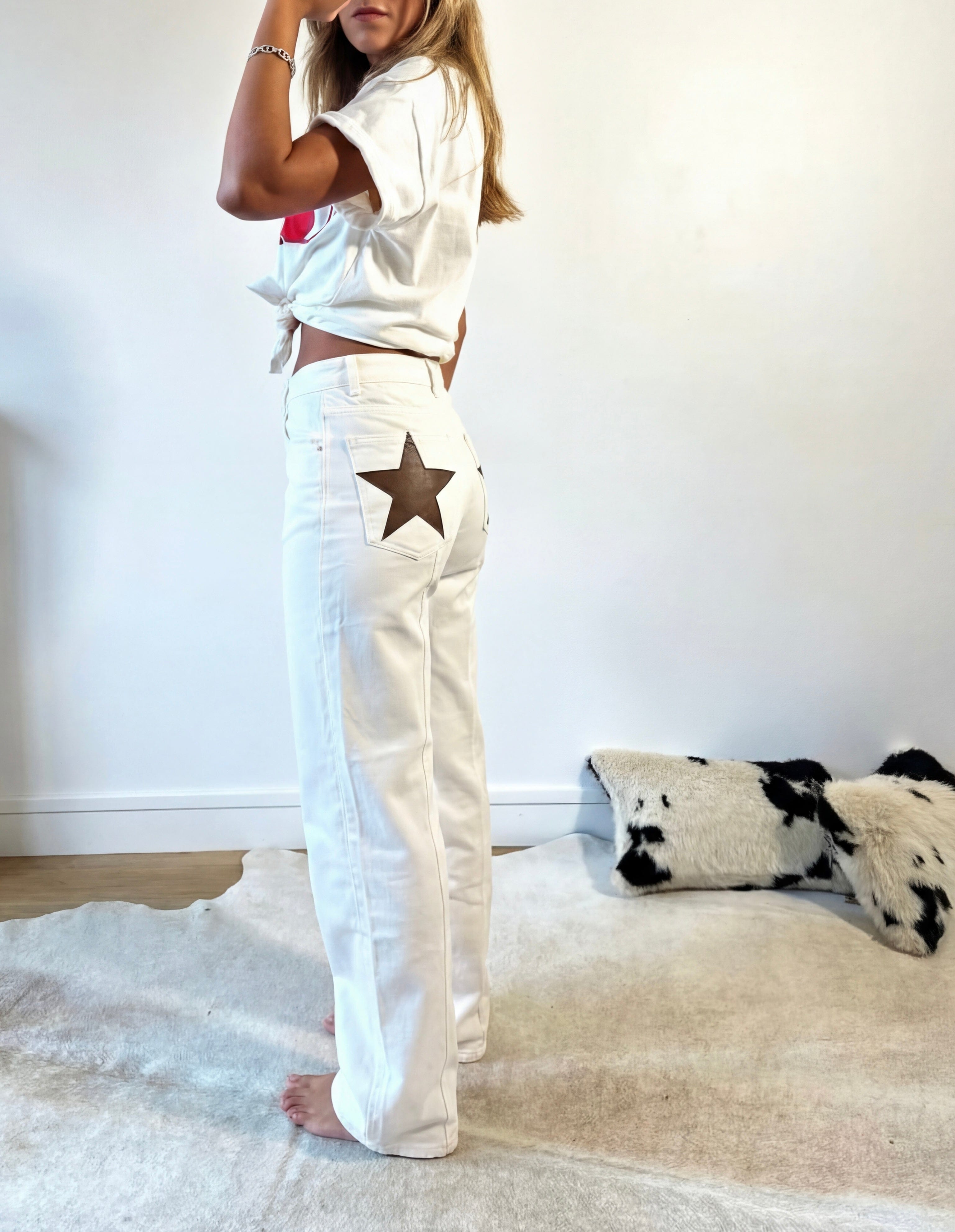 Maurice paris Pantalon Jean MADONNA choco