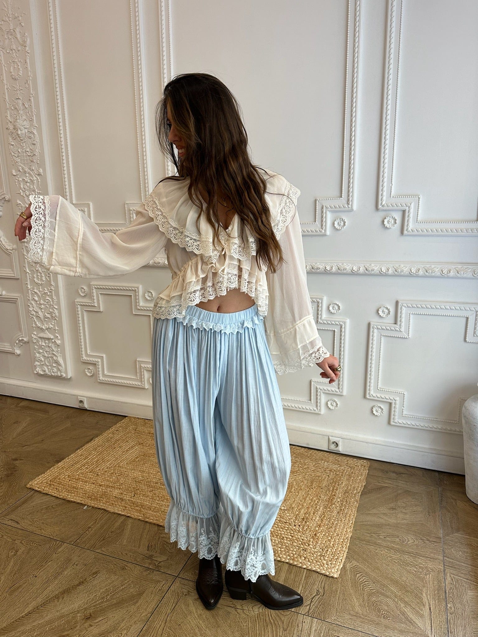 Maurice paris Pantalon Pantalon BOHO bleu