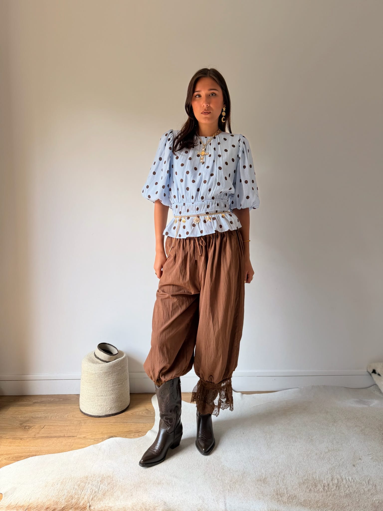 Maurice paris Pantalon Pantalon BOHO chocolat