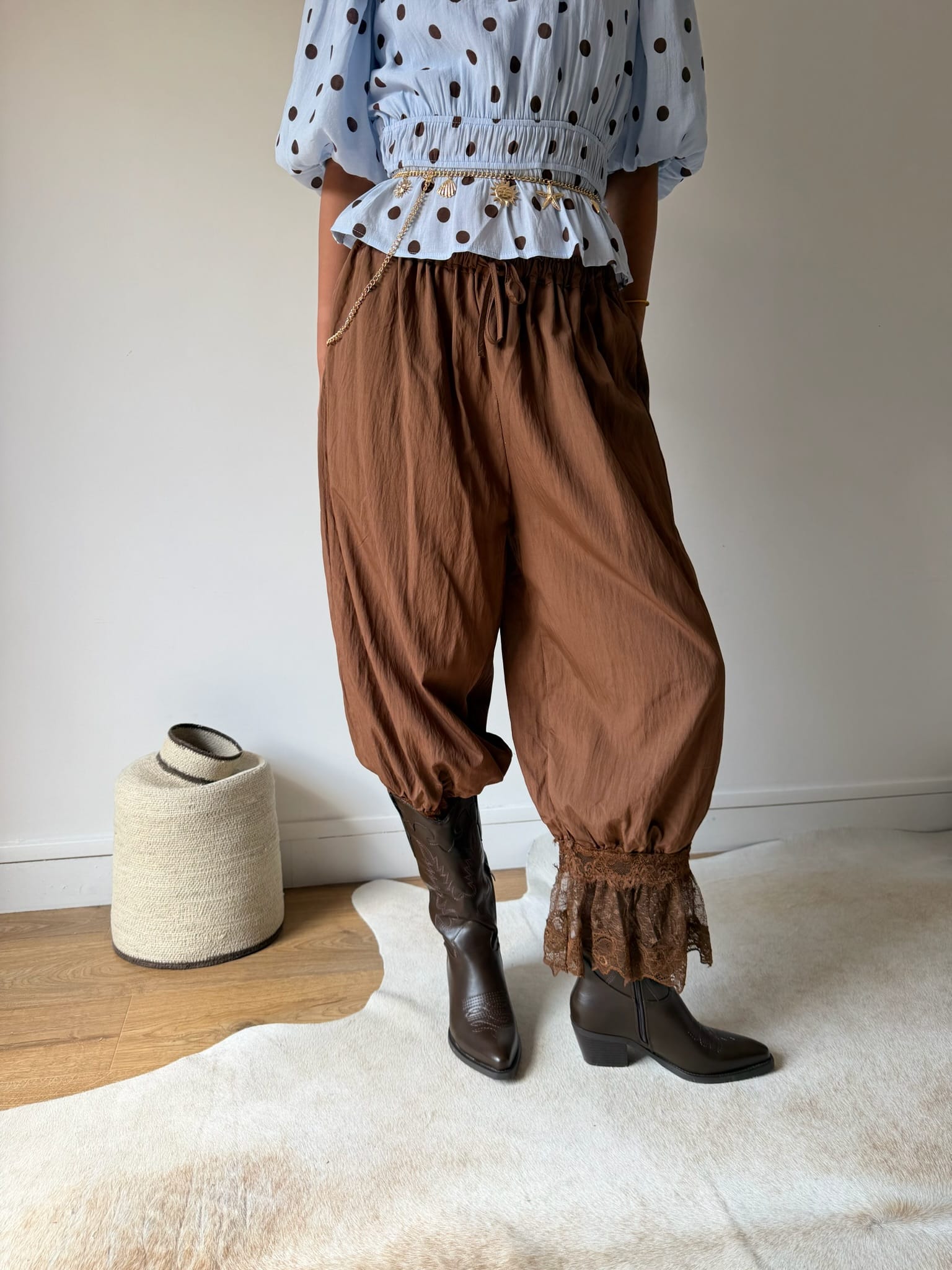 Maurice paris Pantalon Pantalon BOHO chocolat