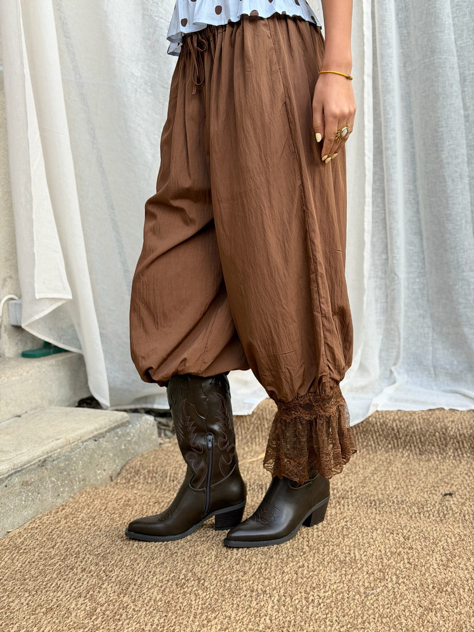 Maurice paris Pantalon Pantalon BOHO chocolat