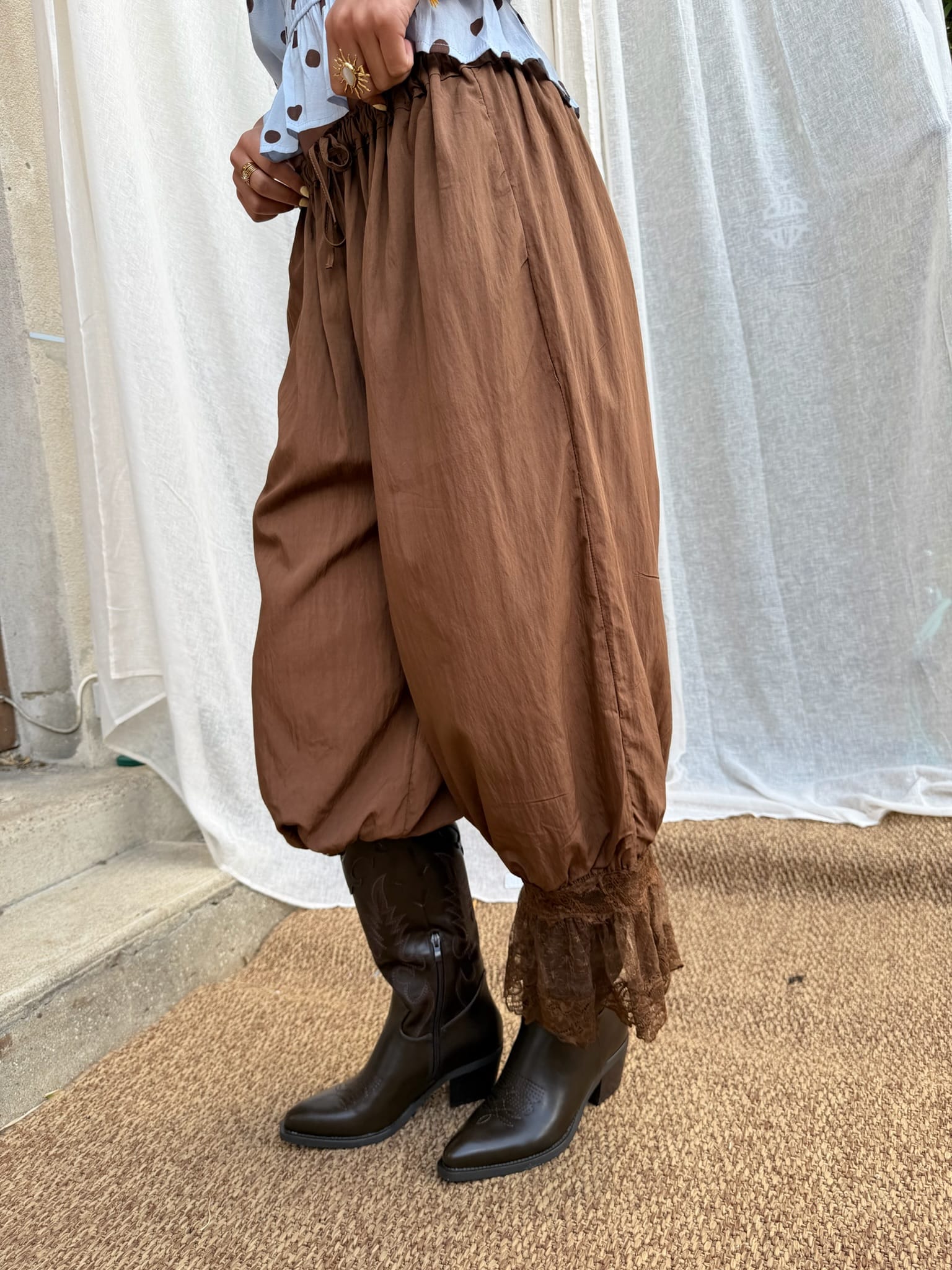Maurice paris Pantalon Pantalon BOHO chocolat
