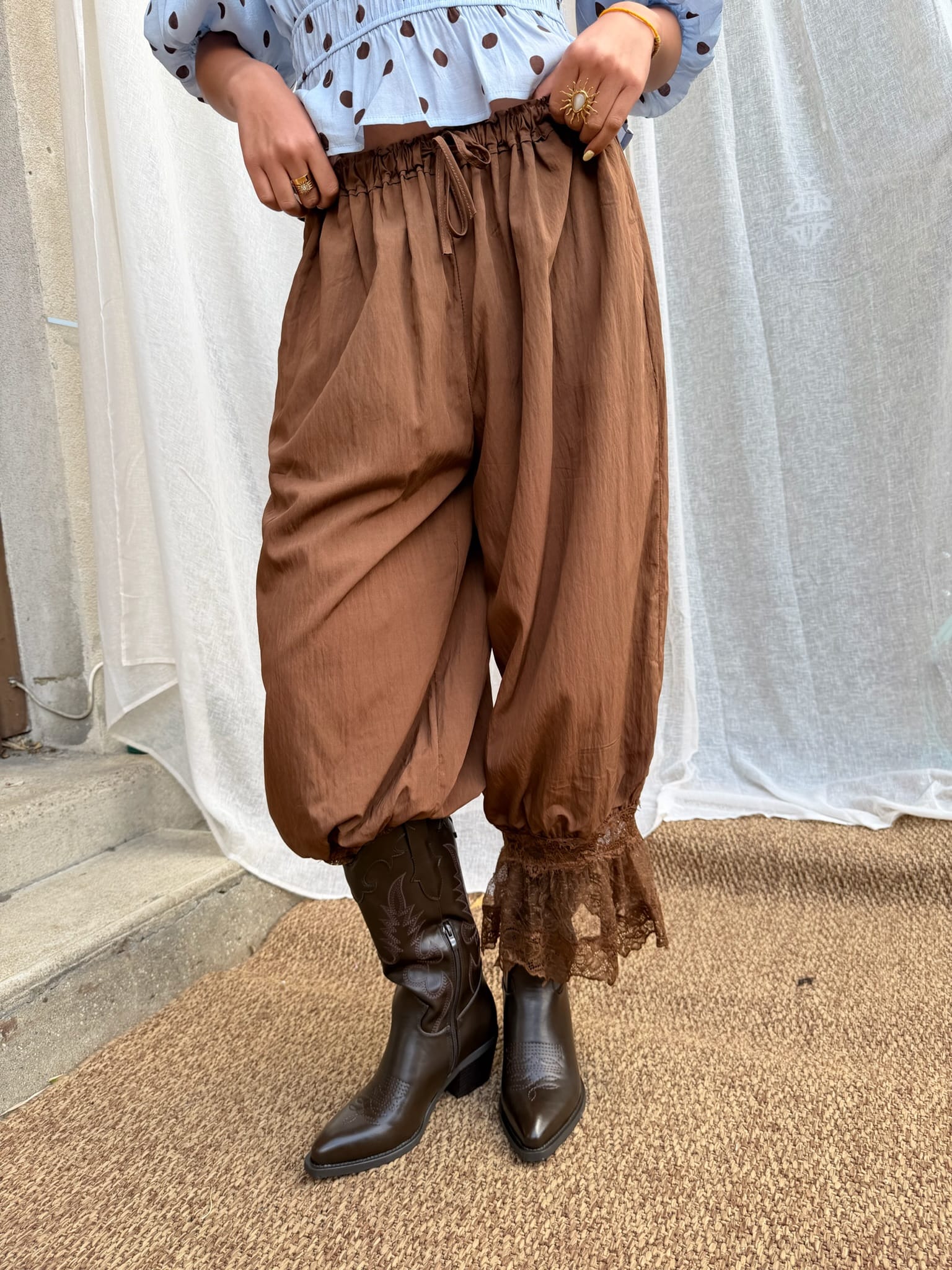 Maurice paris Pantalon Pantalon BOHO chocolat