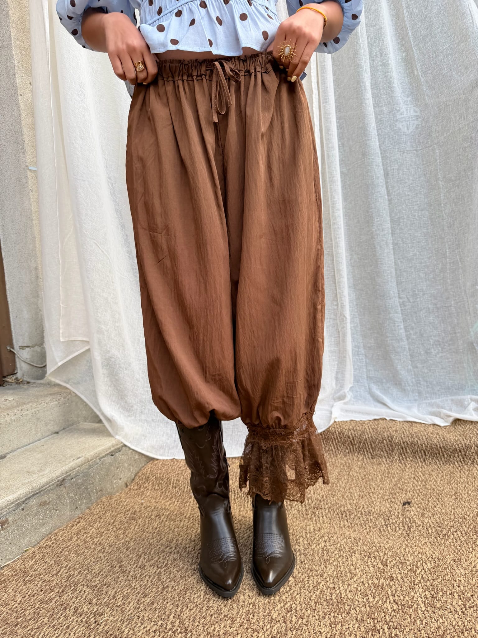 Maurice paris Pantalon Pantalon BOHO chocolat