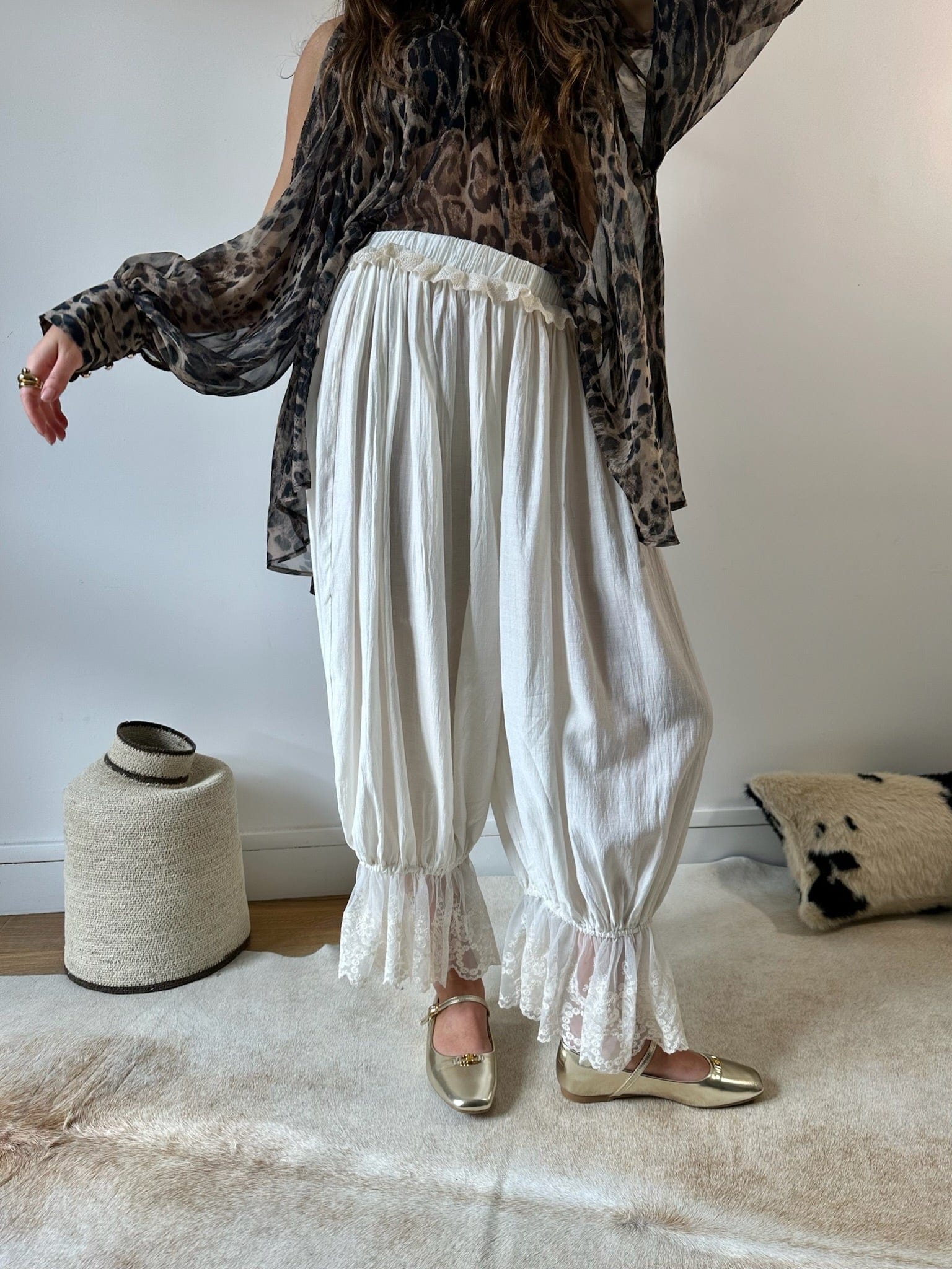 Maurice paris Pantalon Pantalon BOHO crème