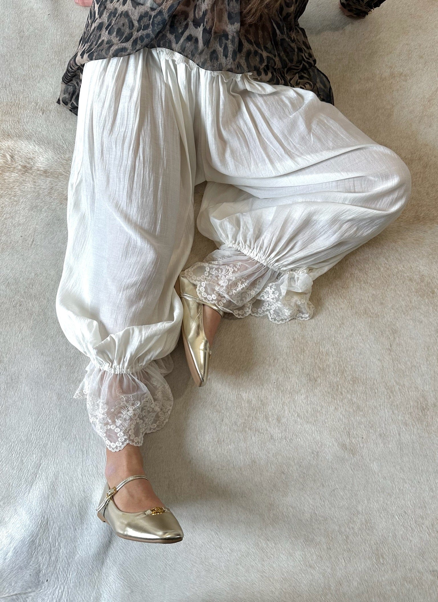 Maurice paris Pantalon Pantalon BOHO crème