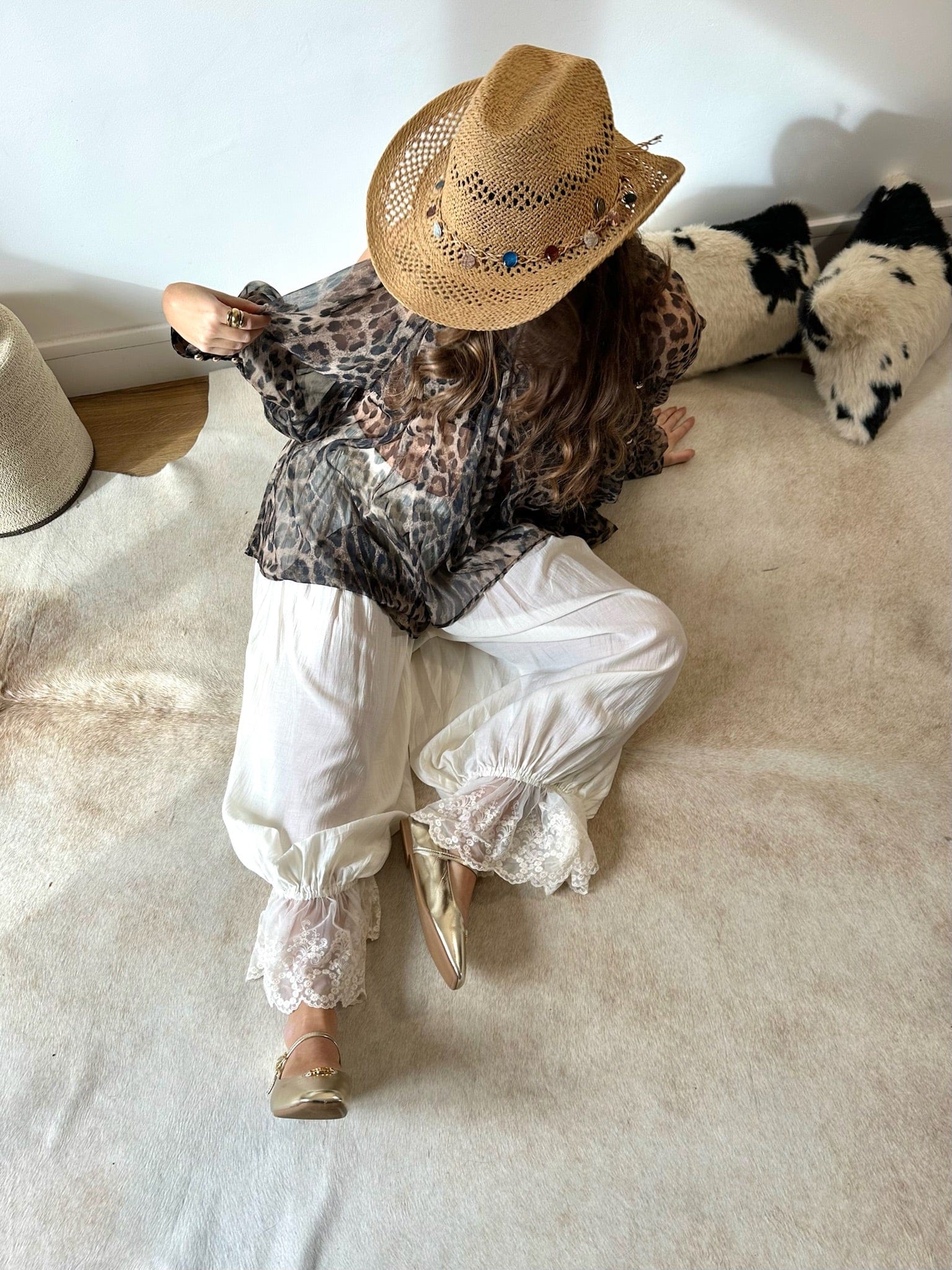 Maurice paris Pantalon Pantalon BOHO crème