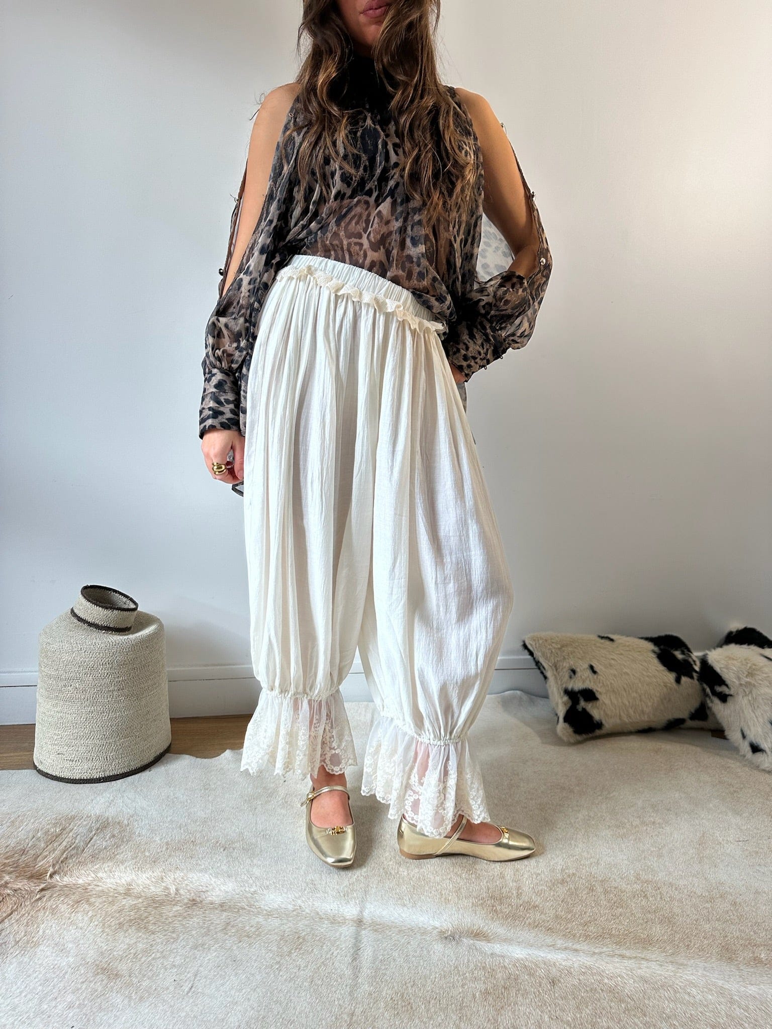 Maurice paris Pantalon Pantalon BOHO crème