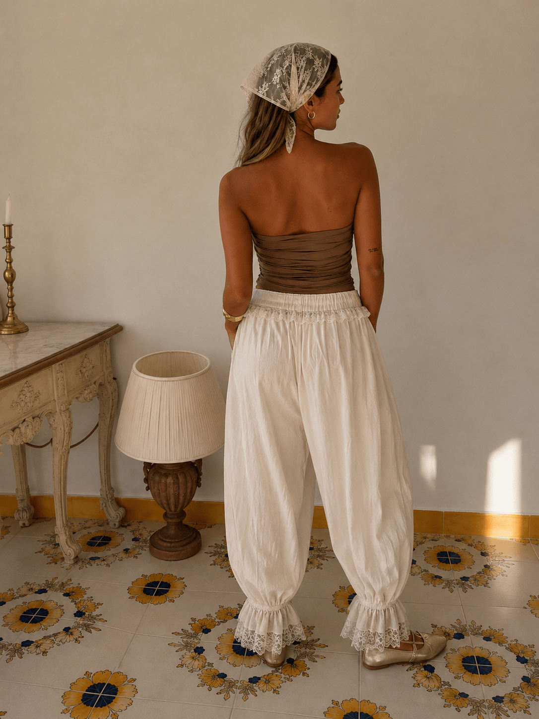 Maurice paris Pantalon Pantalon BOHO crème