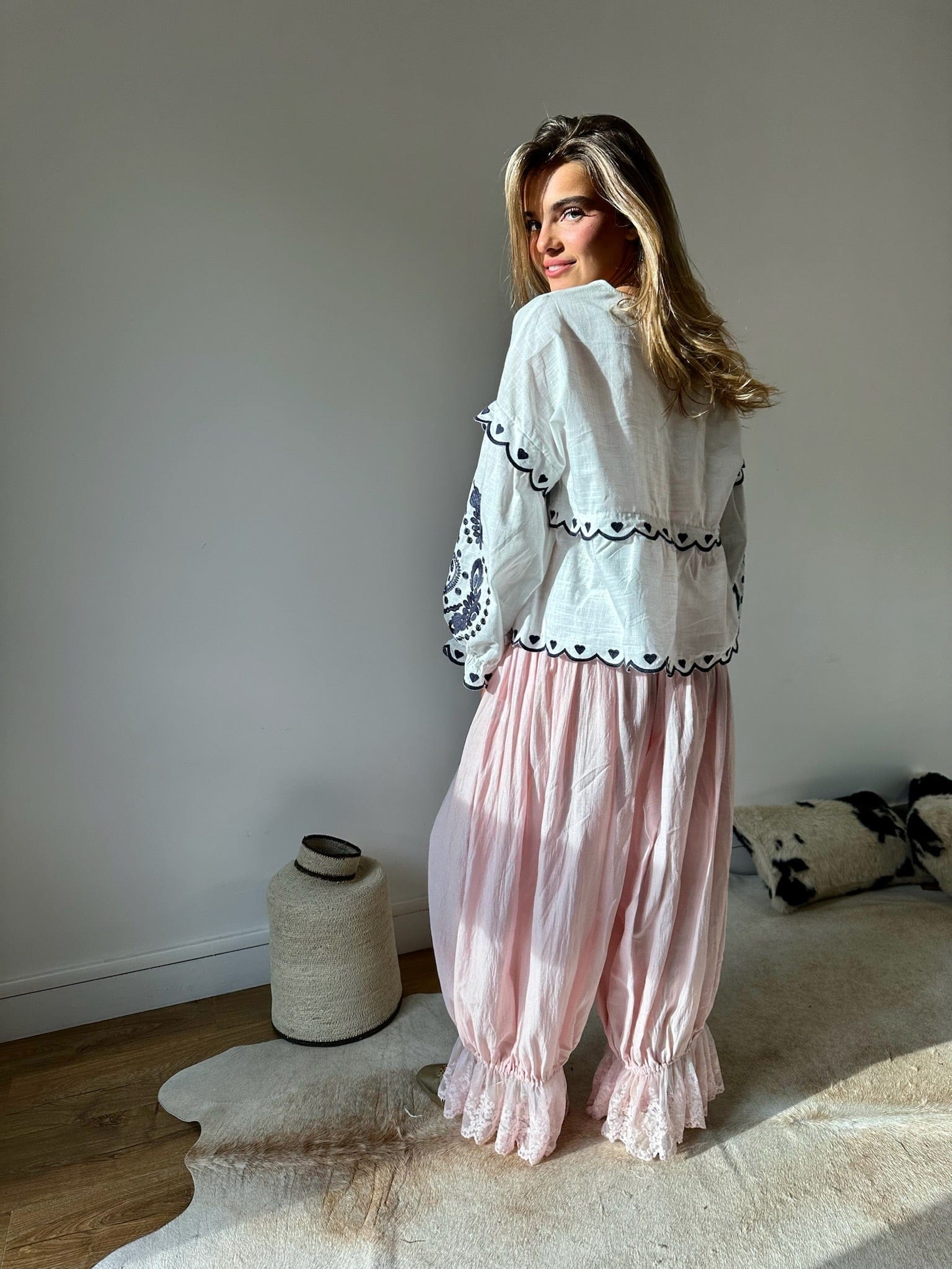 Maurice paris Pantalon Pantalon BOHO rose