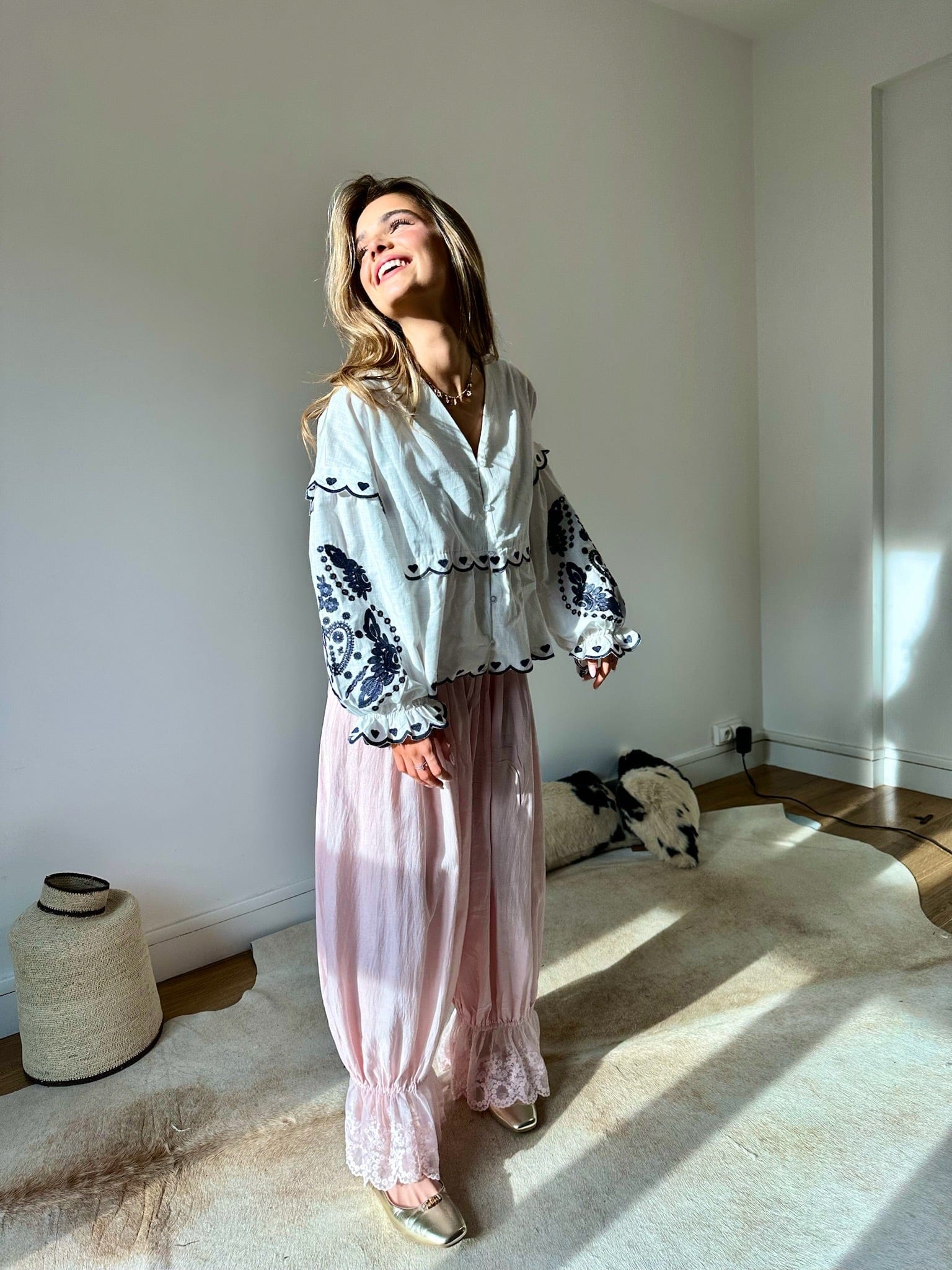 Maurice paris Pantalon Pantalon BOHO rose