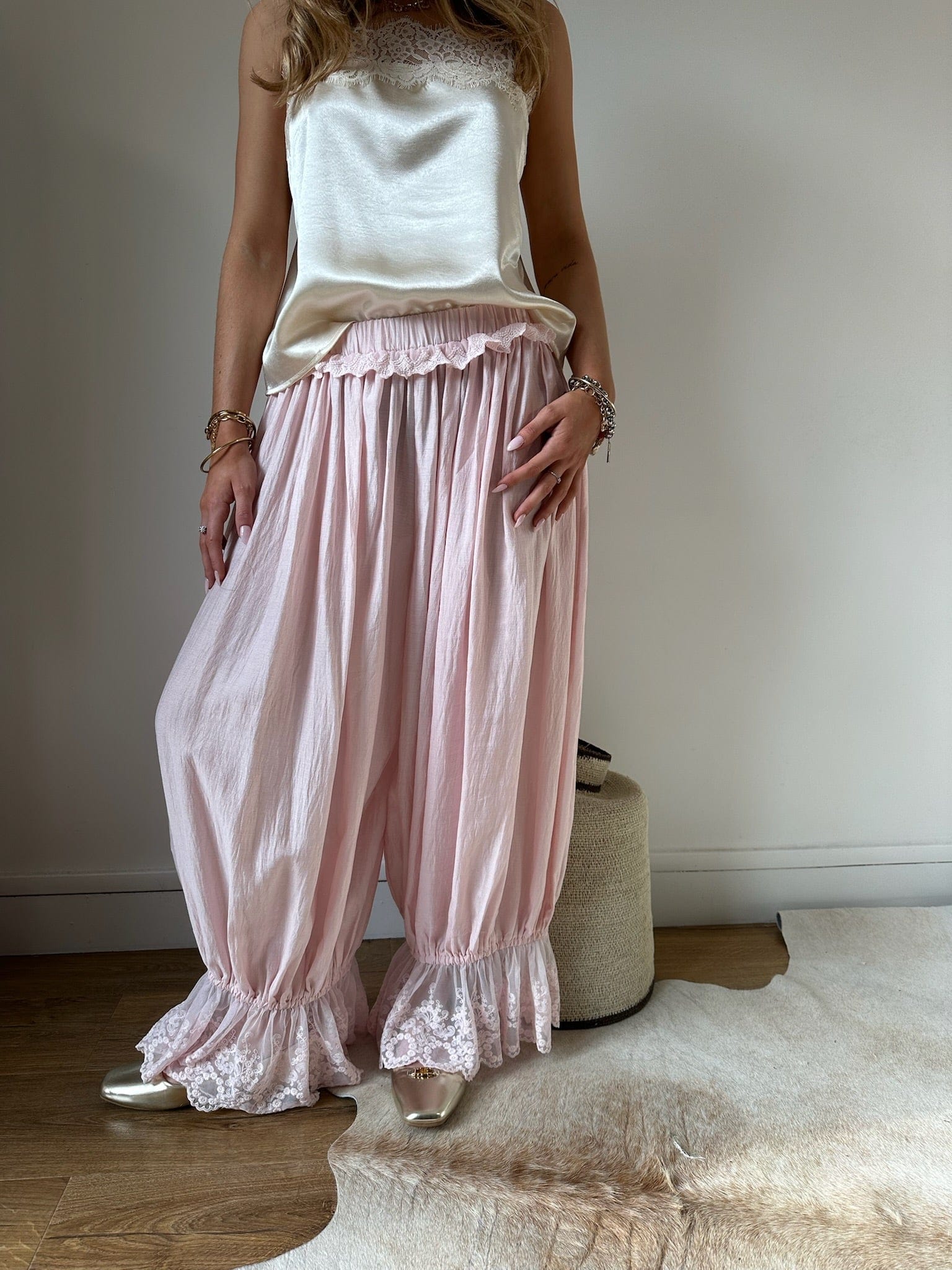 Maurice paris Pantalon Pantalon BOHO rose