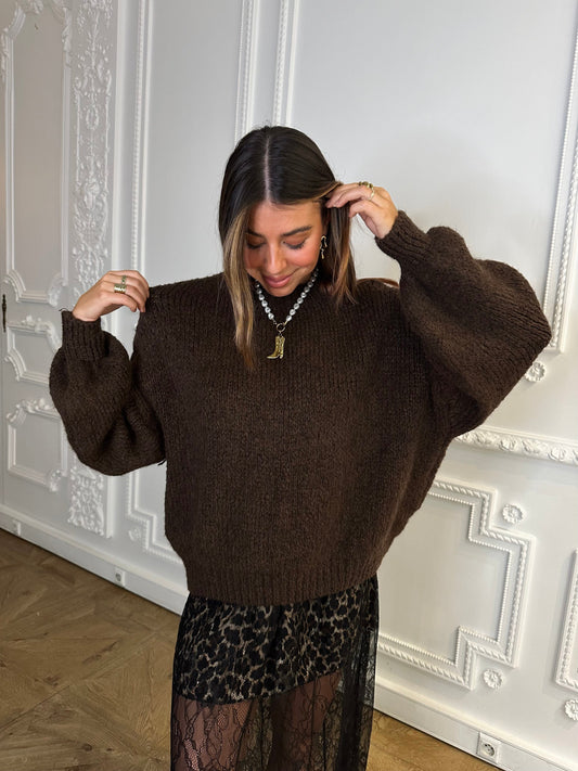 Maurice paris Pull Pull AUTUMN chocolat