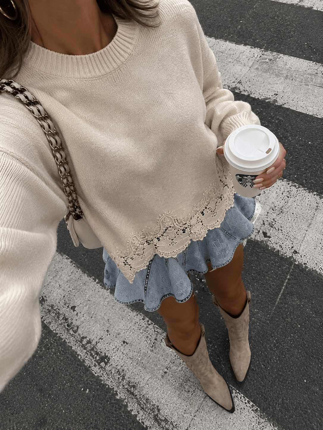 Maurice paris Pull Pull COUTURE beige