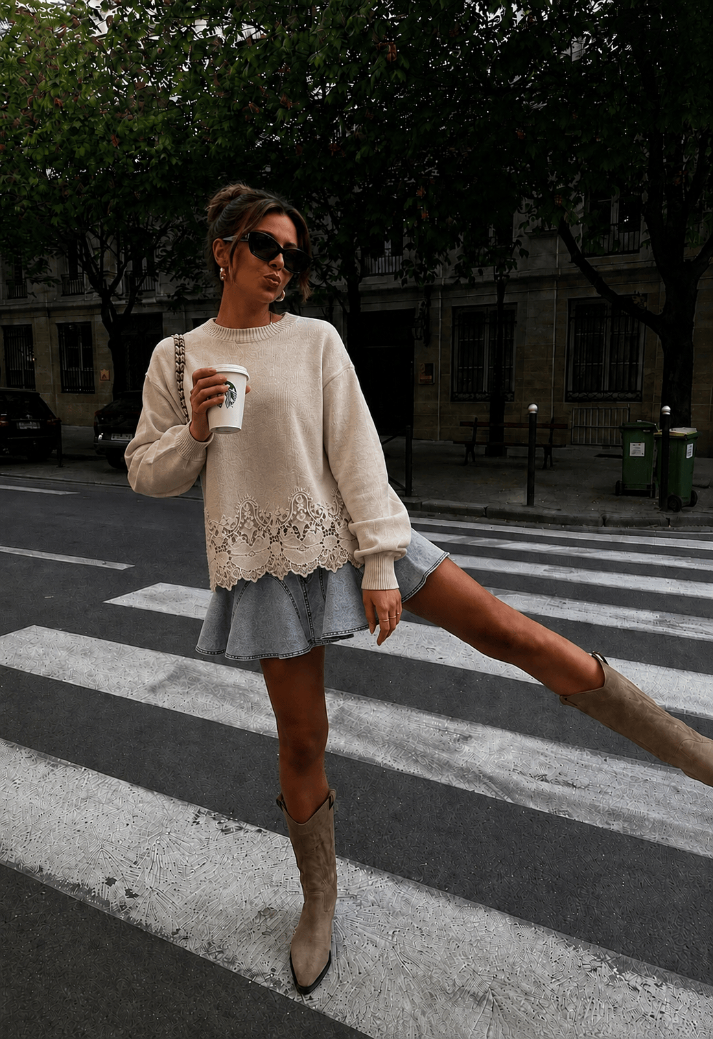 Maurice paris Pull Pull COUTURE beige