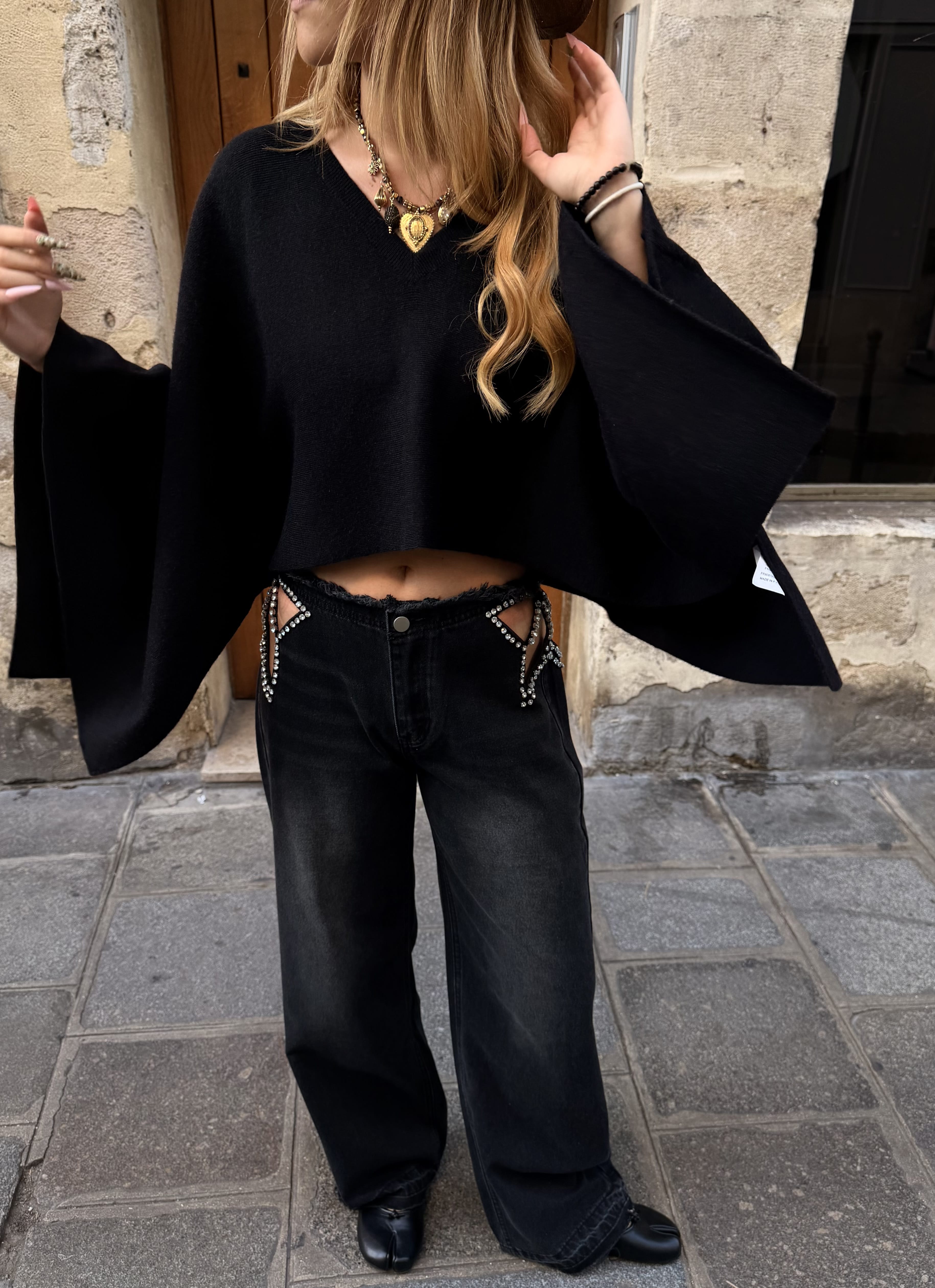 Maurice paris Pull Pull GYPSI noir
