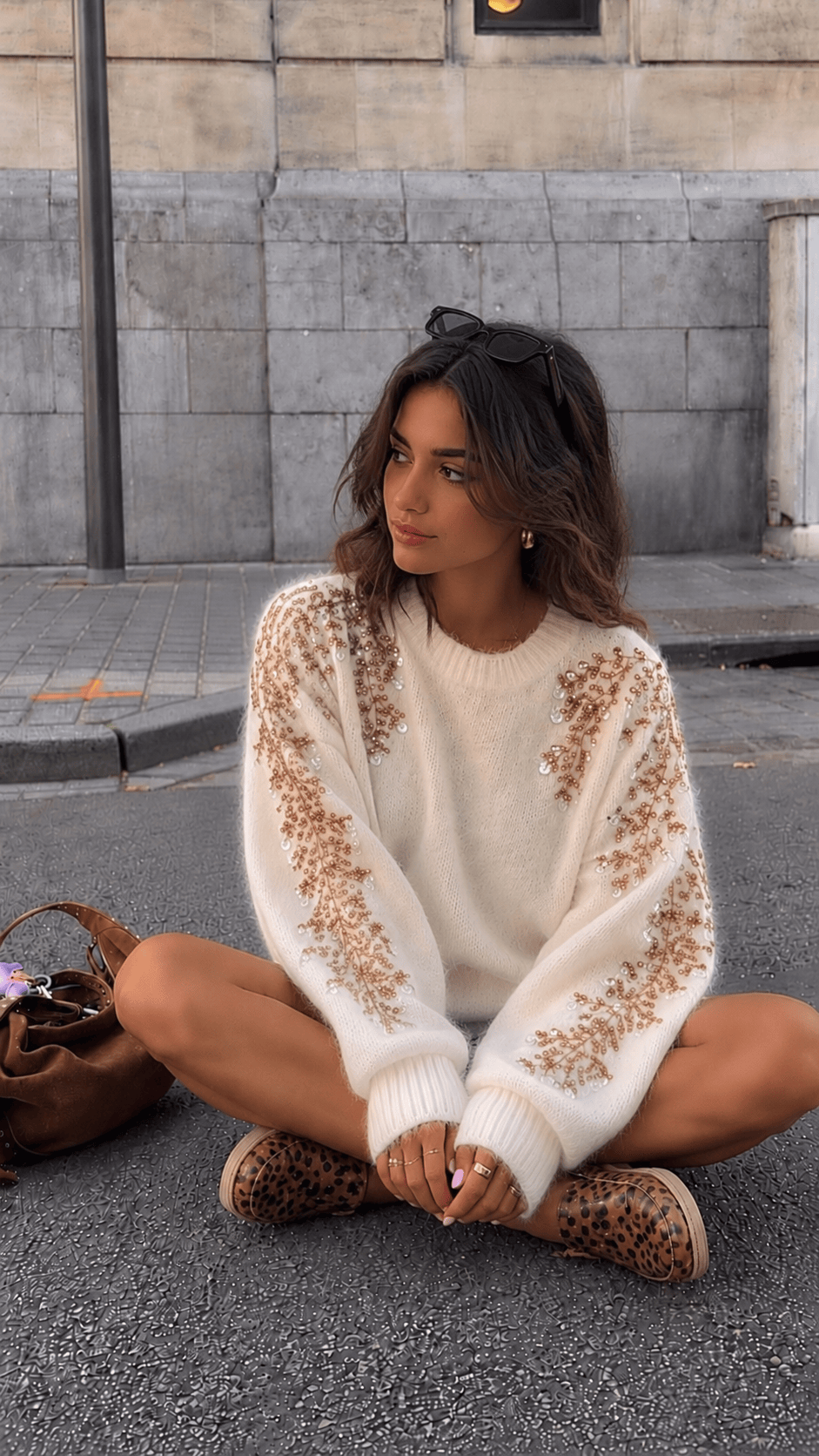 Maurice paris Pull Pull JOLY beige