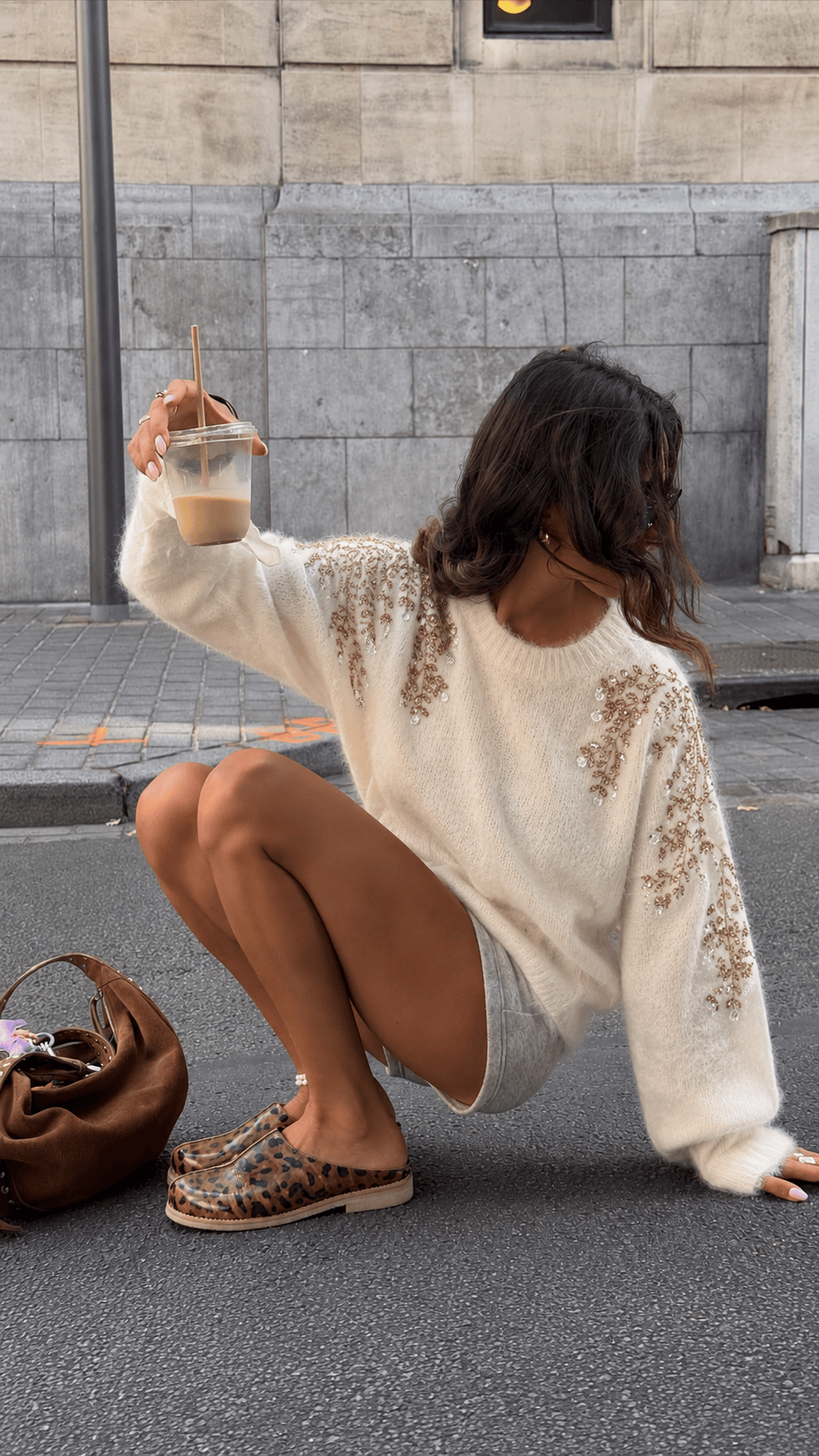 Maurice paris Pull Pull JOLY beige