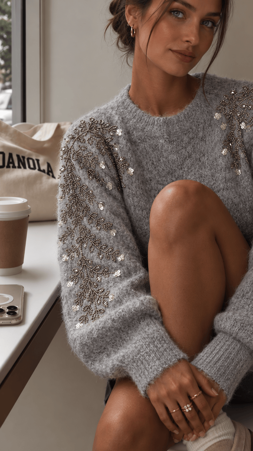 Maurice paris Pull Pull JOLY gris