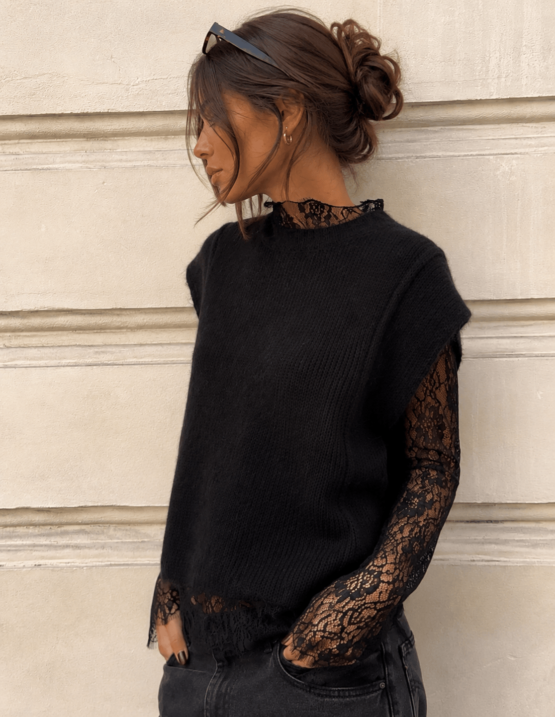 Maurice paris Pull Pull LOVELY noir