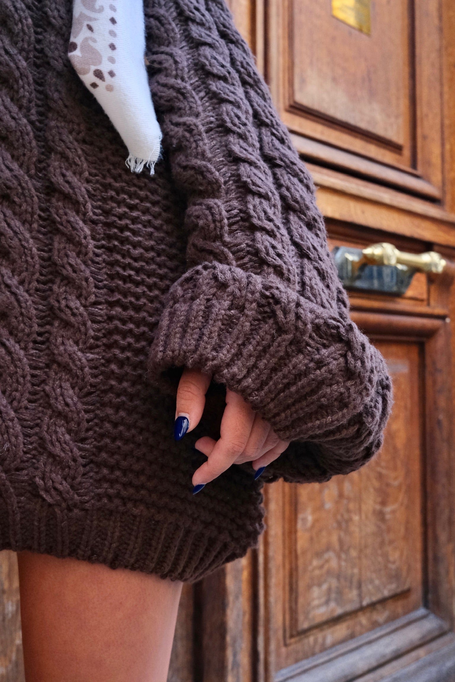 Maurice paris Pull Pull MULBERRY marron