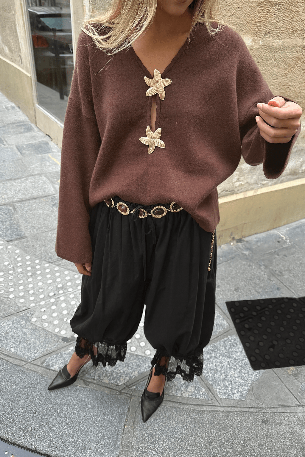 Maurice paris Pull Pull OCEANA marron
