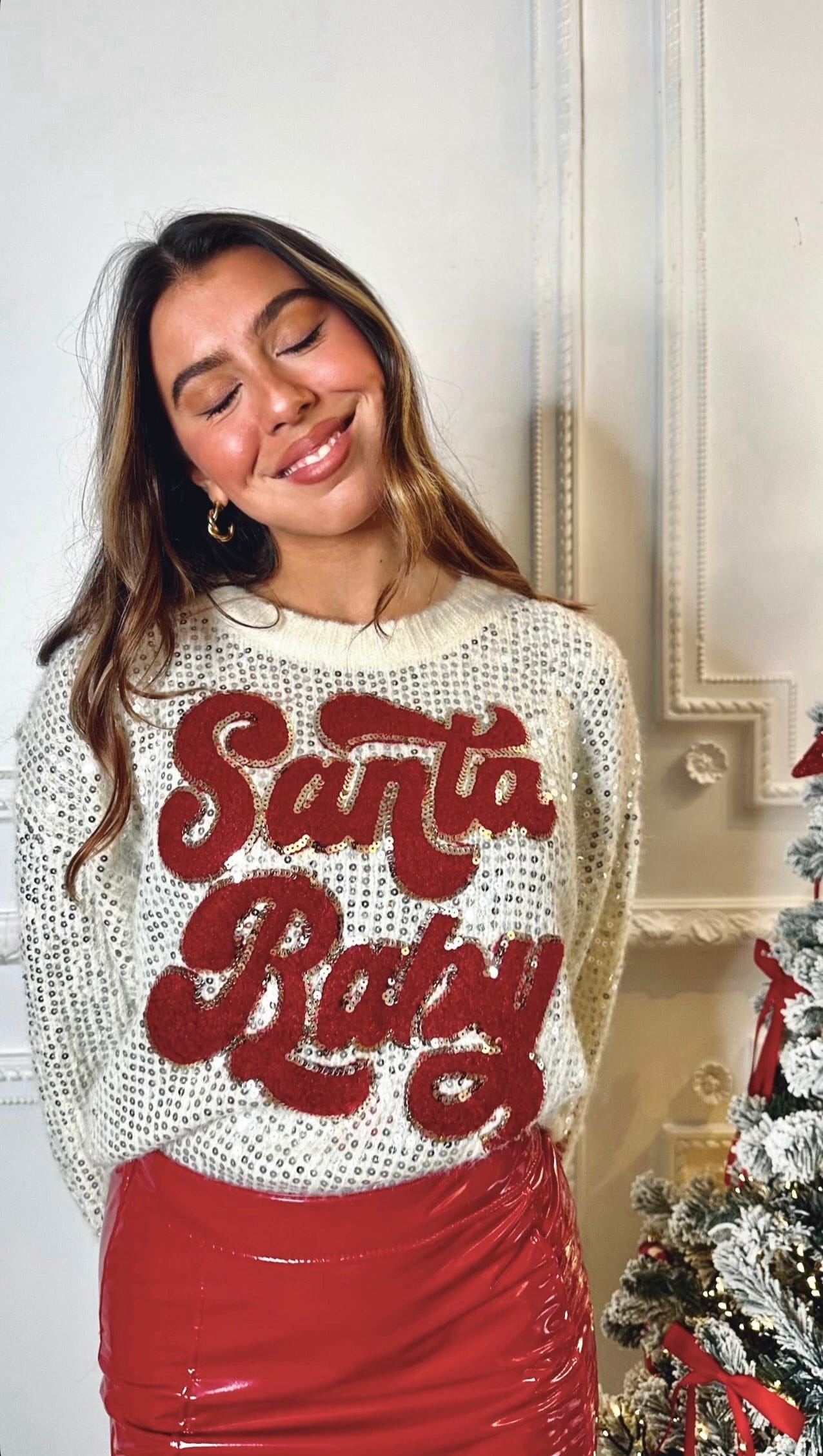 Maurice paris Pull Pull SANTABABY blanc