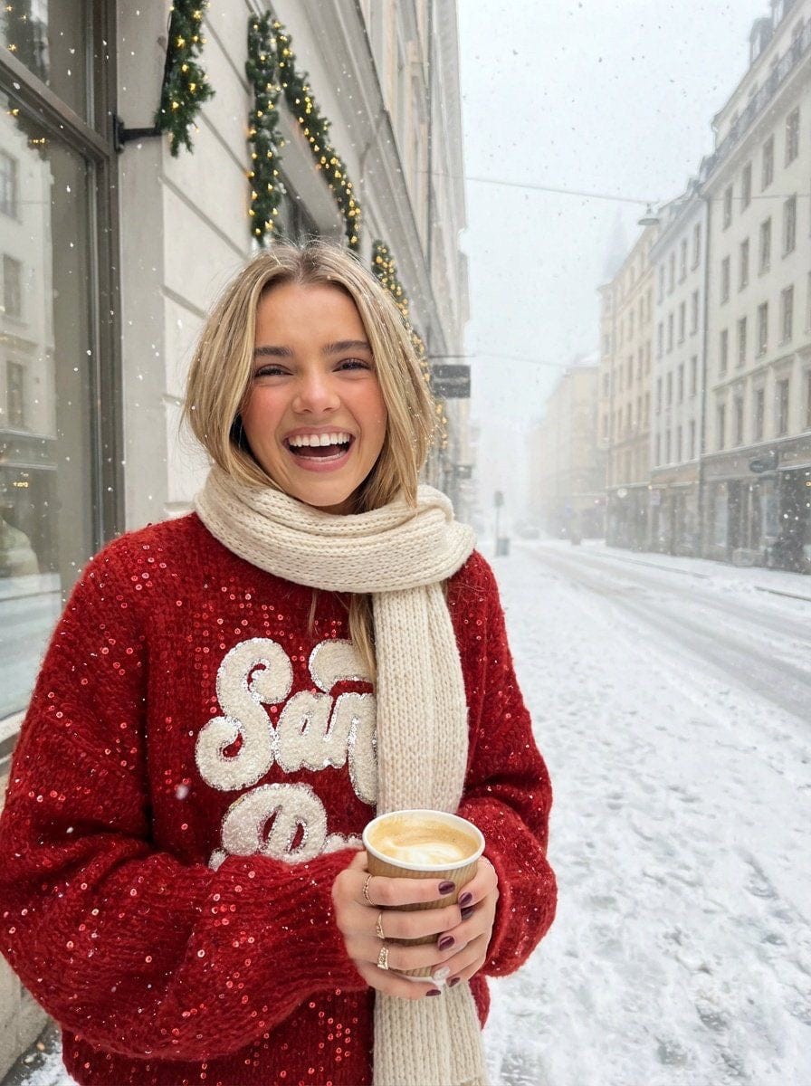 Maurice paris Pull Pull SANTABABY rouge