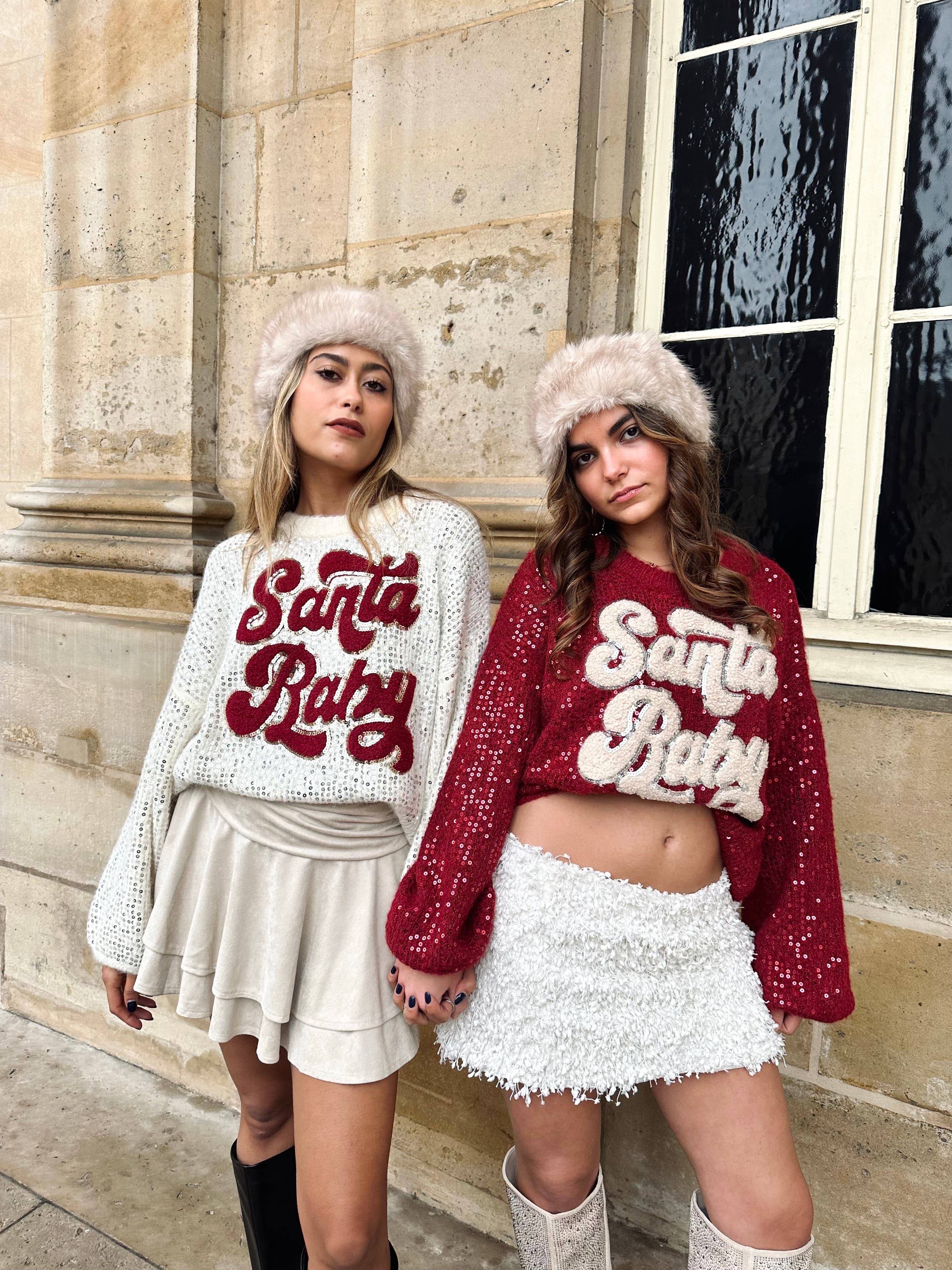 Maurice paris Pull Pull SANTABABY rouge