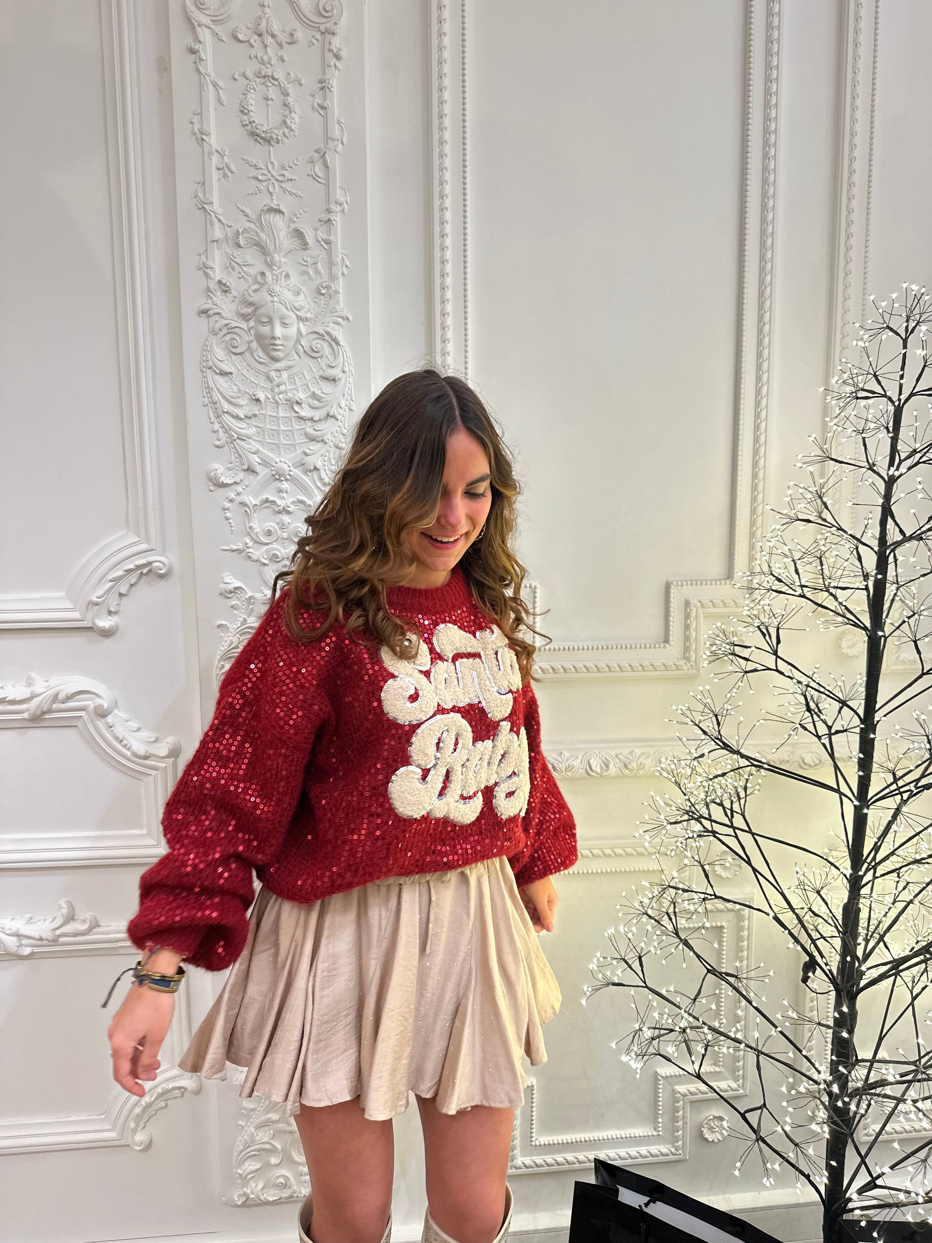 Maurice paris Pull Pull SANTABABY rouge