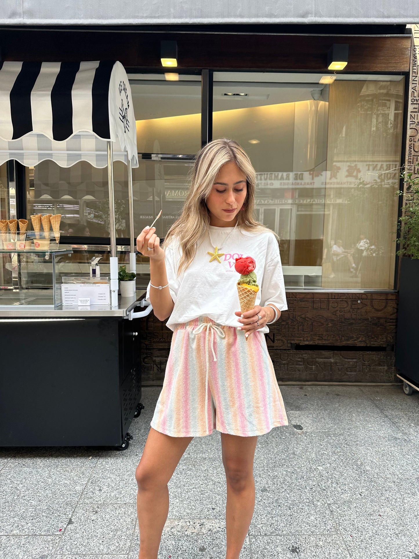 Maurice paris Pull Short ICE-CREAM