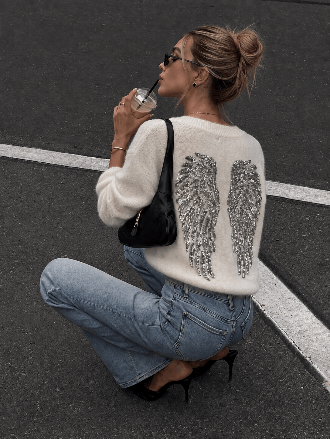Maurice paris Pull Titre par défaut Pull ANGEL beige✨