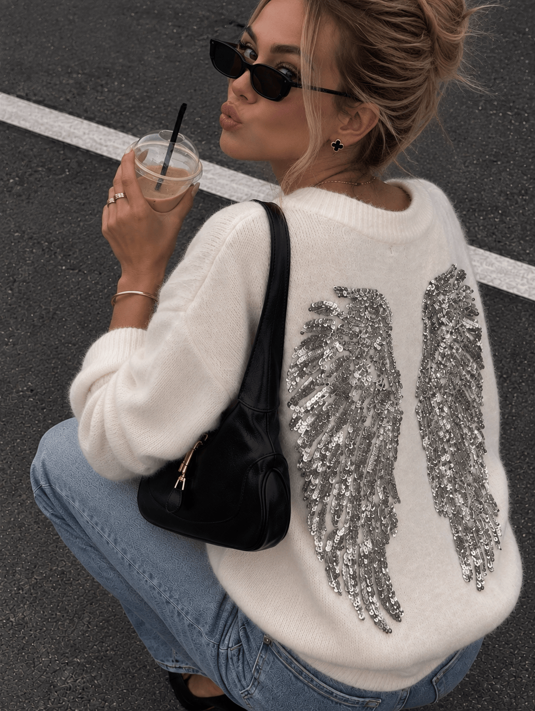 Maurice paris Pull Titre par défaut Pull ANGEL beige✨