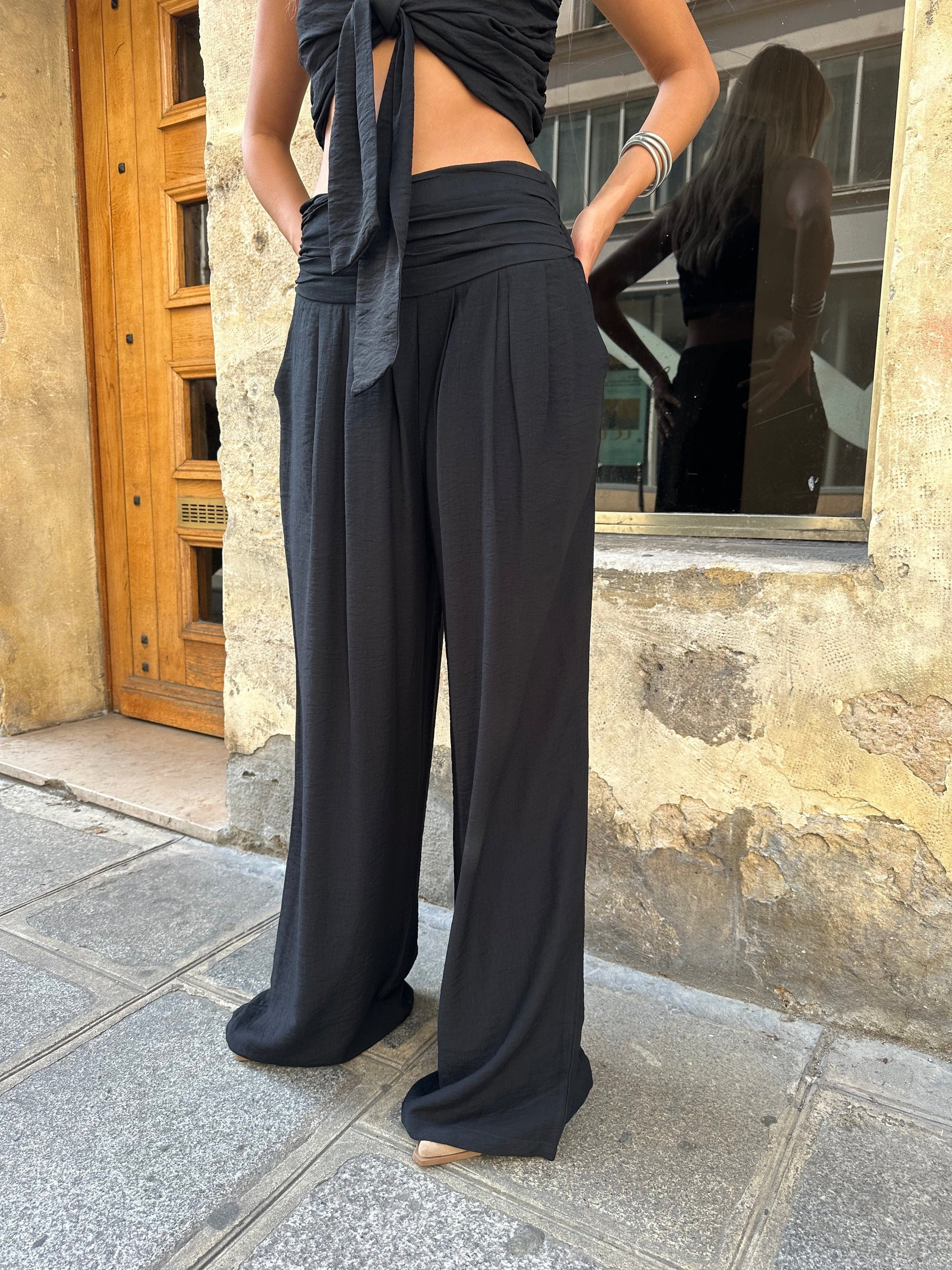 Maurice paris Robe Pantalon BEACH noir