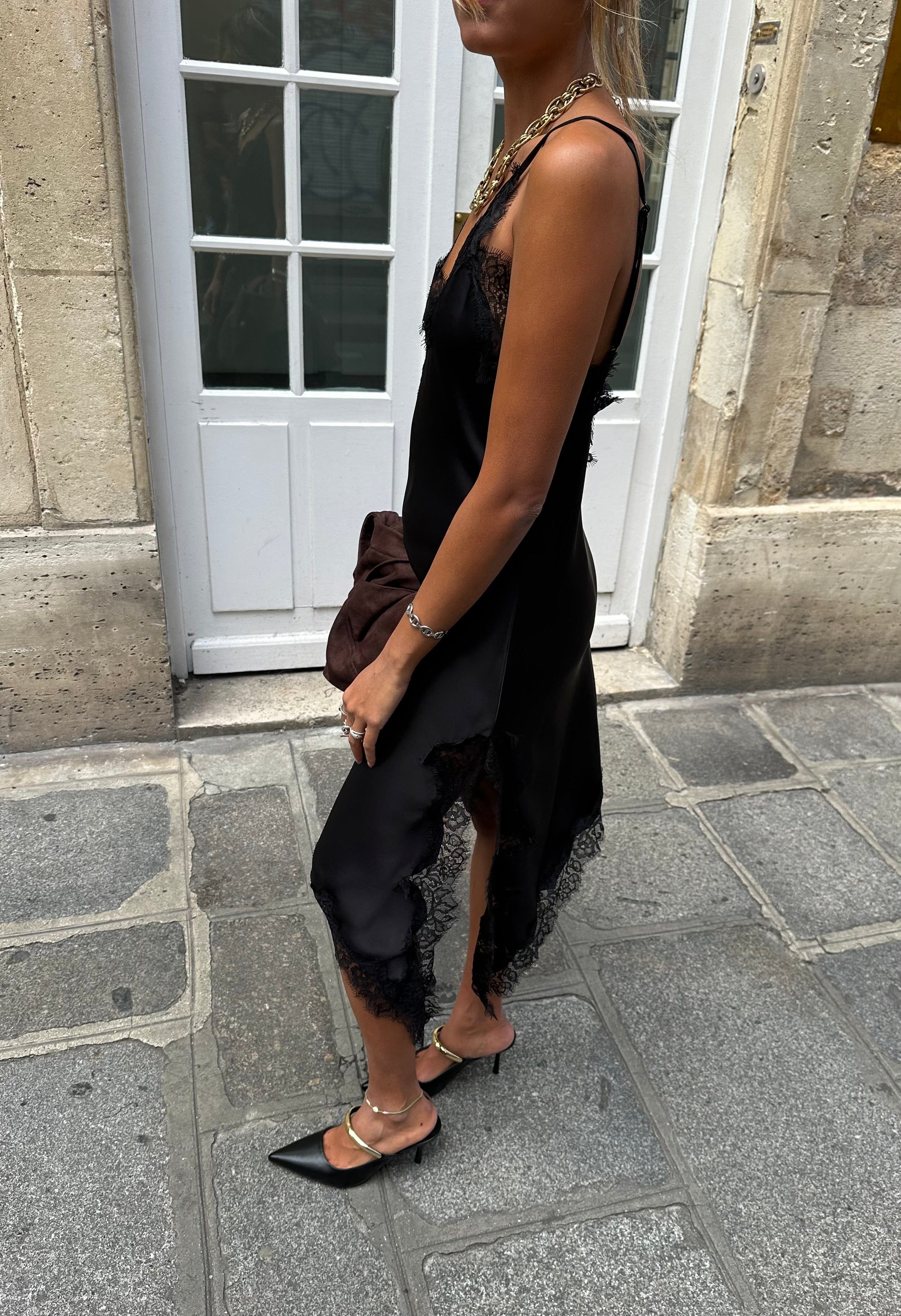 Maurice paris Robe Robe asymétrique KENDALL noire