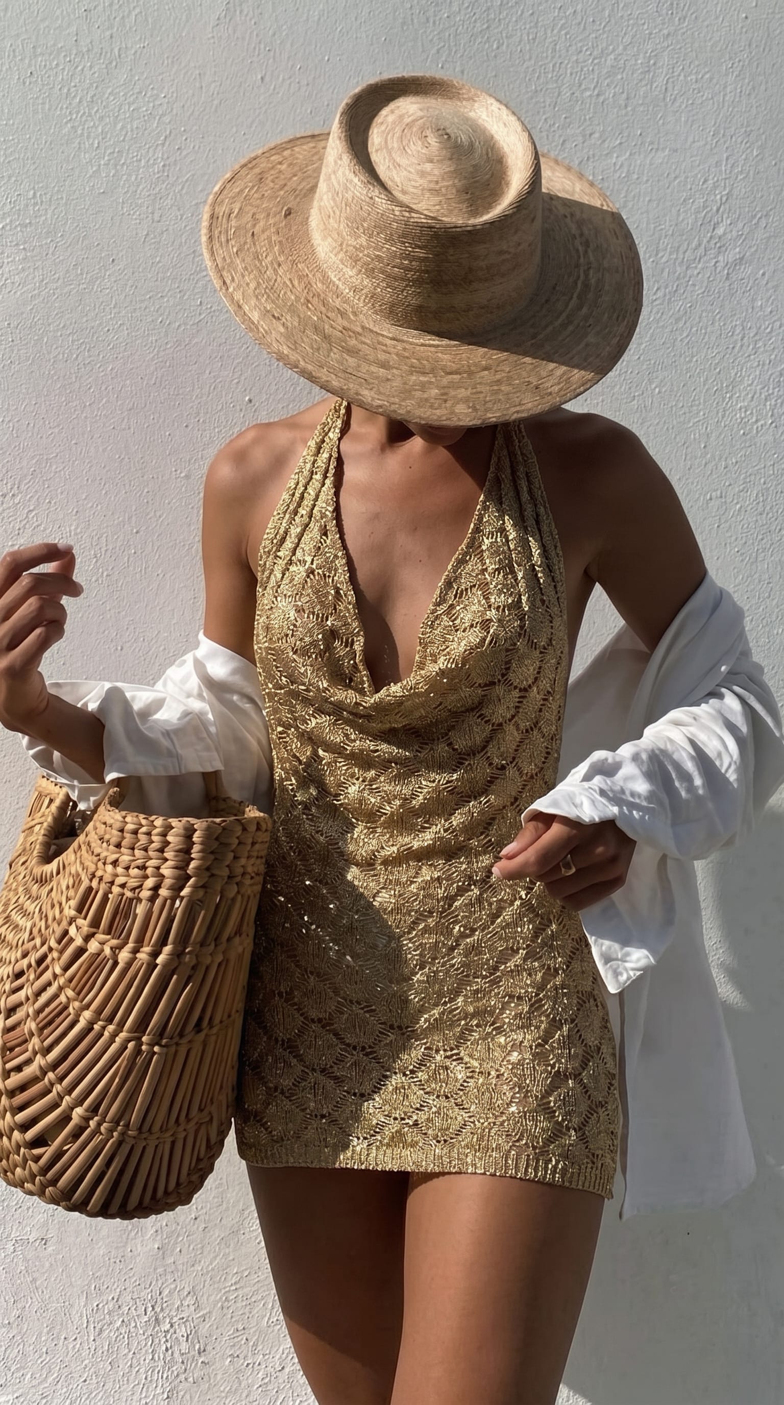 Maurice paris Robe Robe BEACHCLUB or
