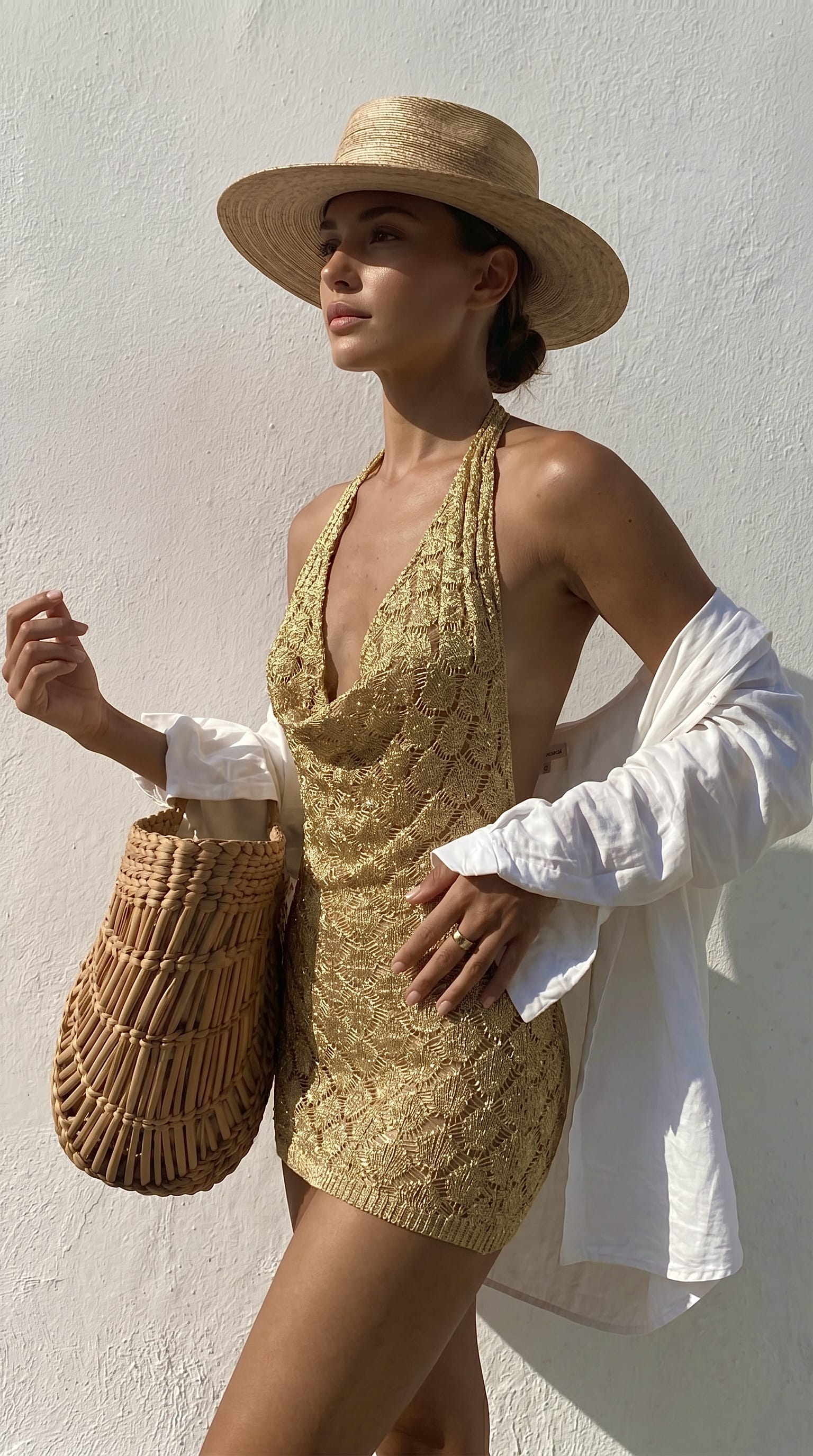 Maurice paris Robe Robe BEACHCLUB or