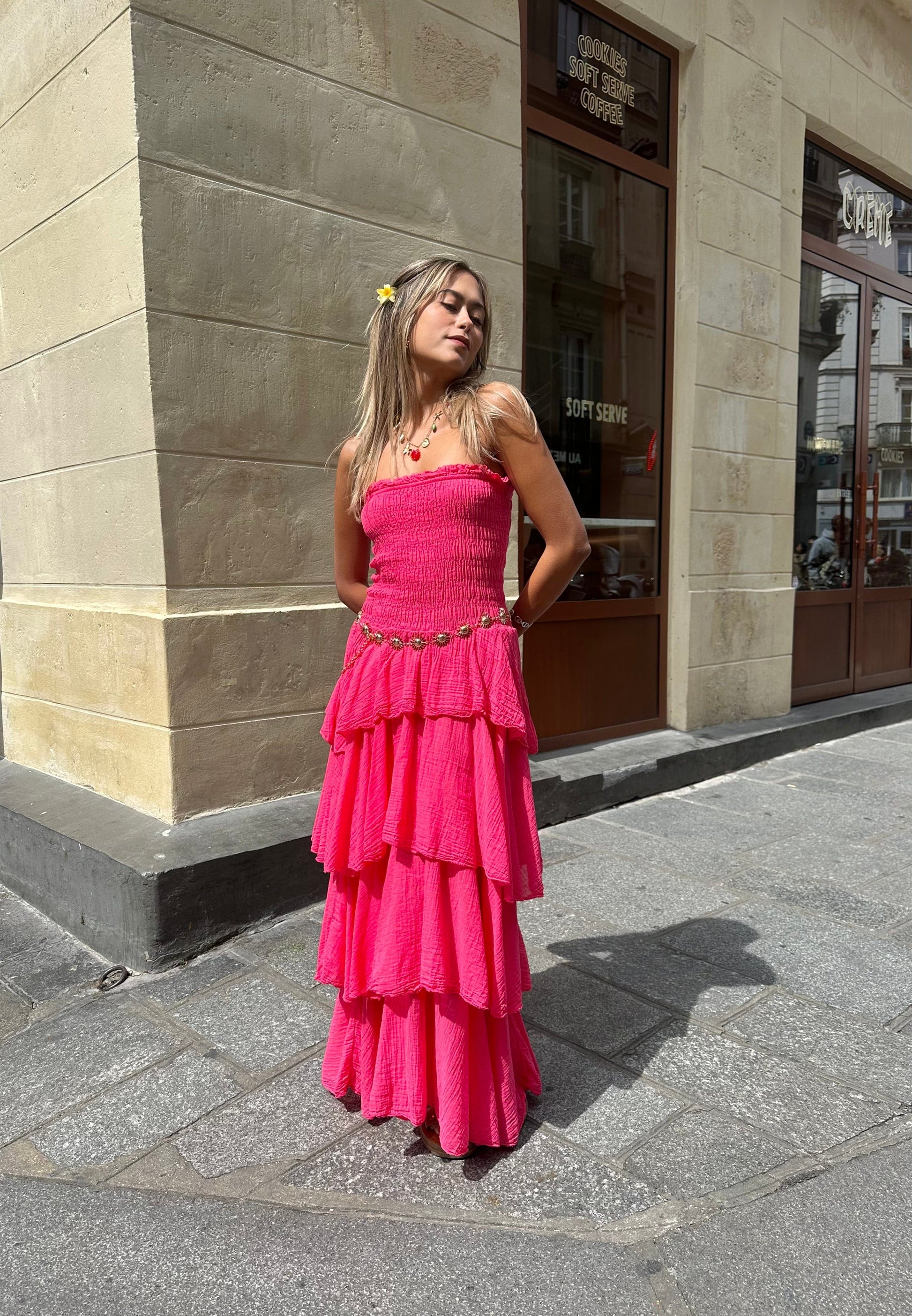 Maurice paris Robe Robe CLAIRE framboise