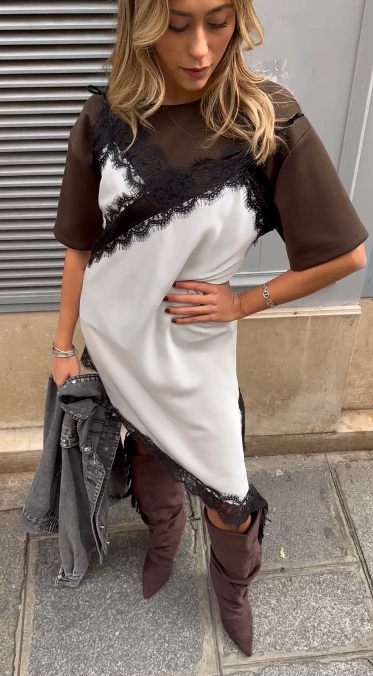 Maurice paris Robe Robe KENDALL blanche/noire