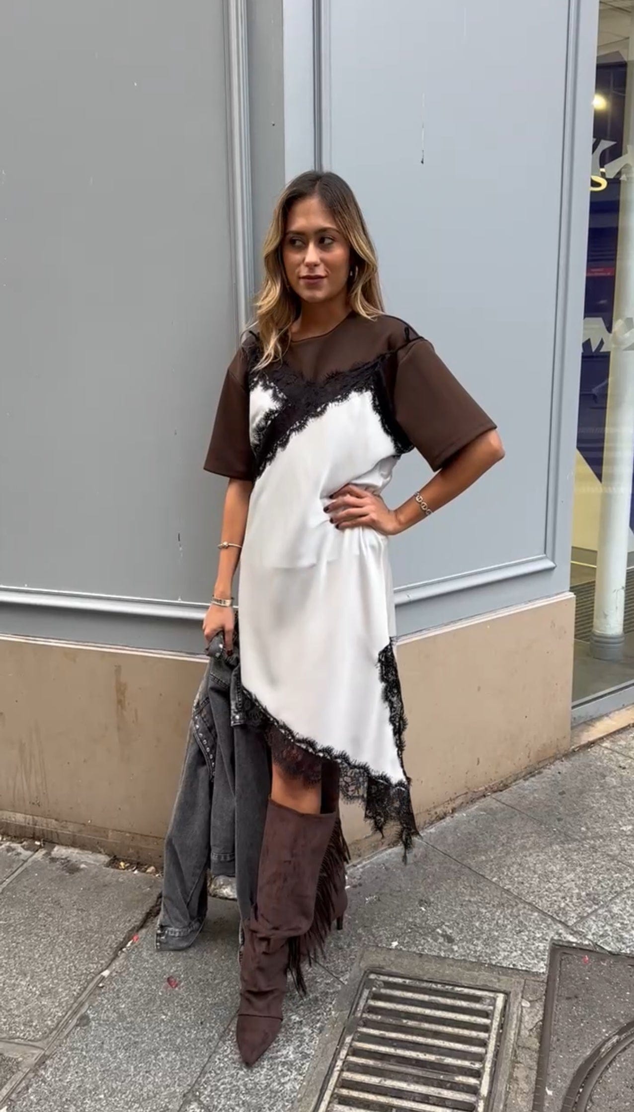 Maurice paris Robe Robe KENDALL blanche/noire