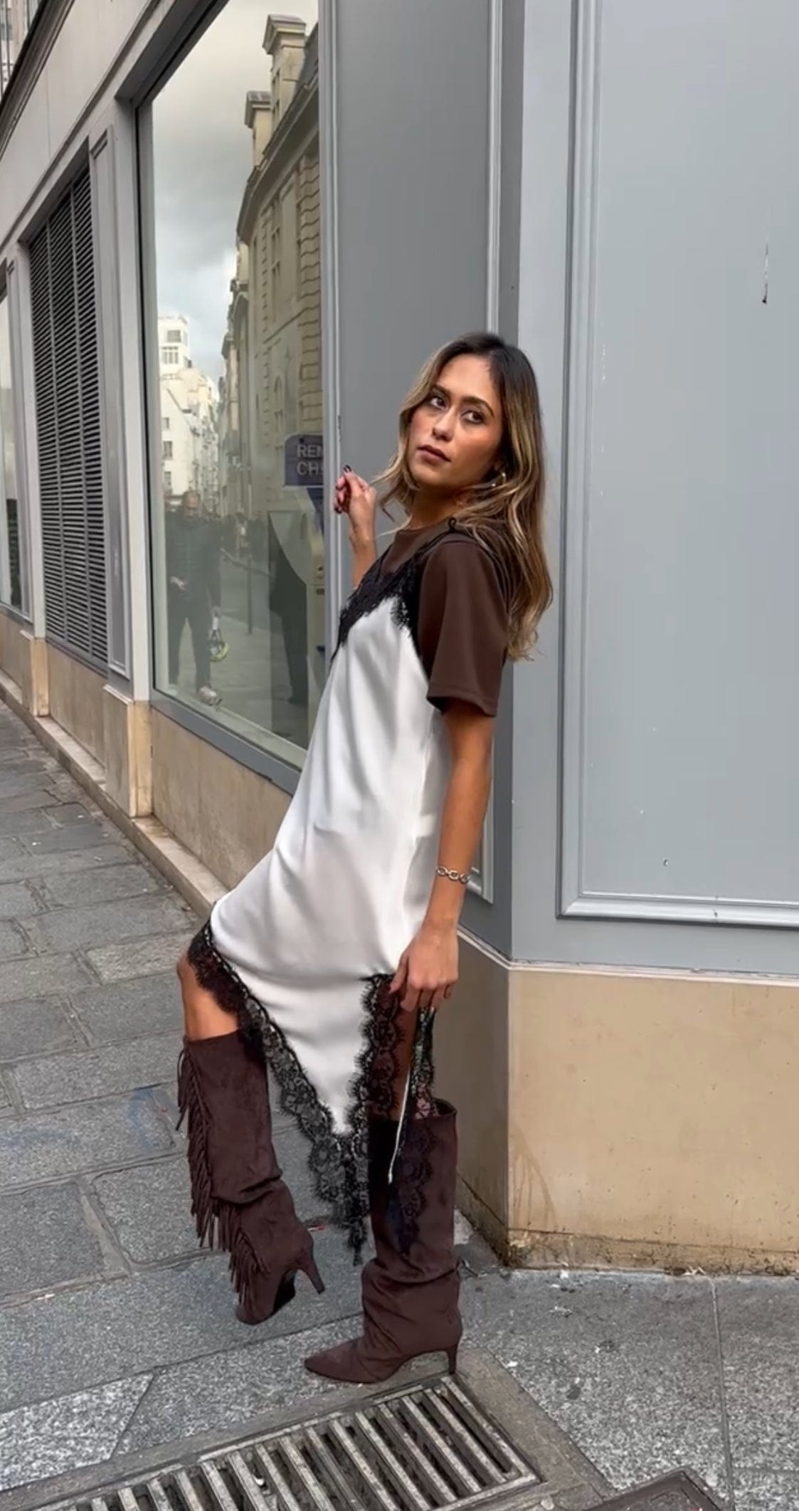 Maurice paris Robe Robe KENDALL blanche/noire