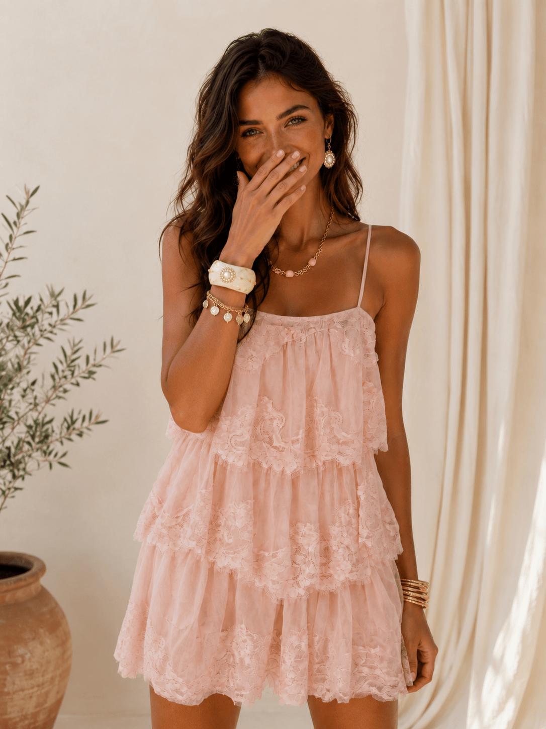 Maurice paris Robe Robe LUNA rose