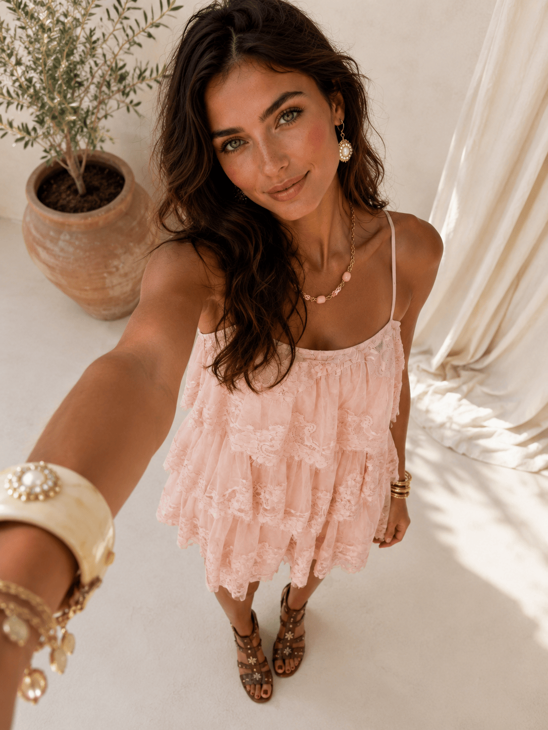 Maurice paris Robe Robe LUNA rose