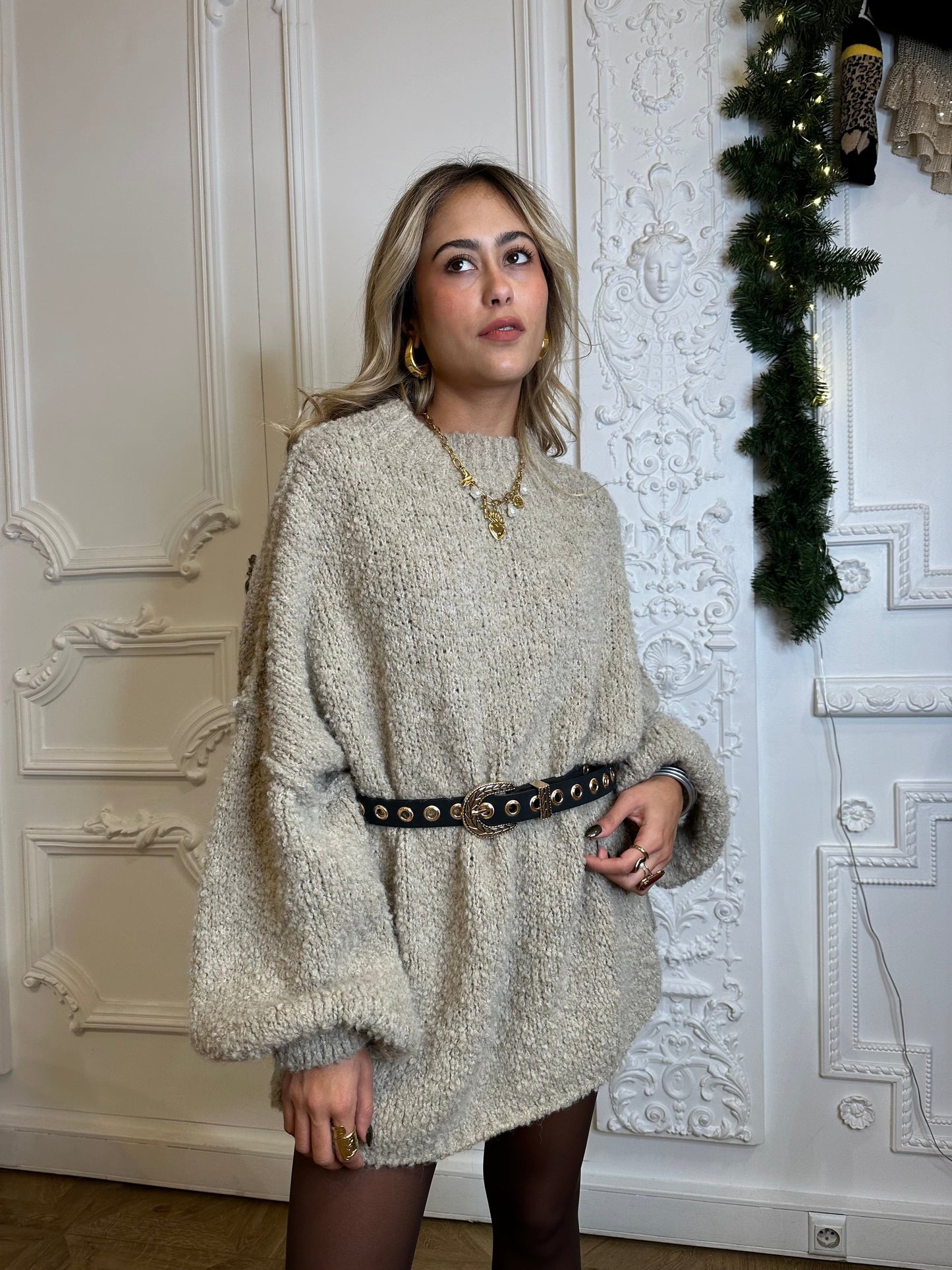 Maurice paris Robe Robe pull ROMÉO taupe