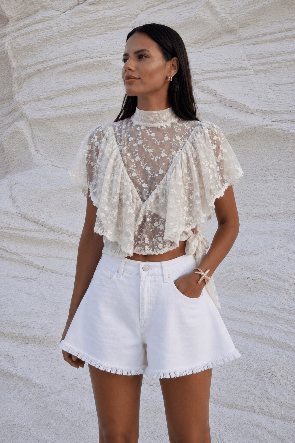 Maurice paris Short Short IRIS blanc