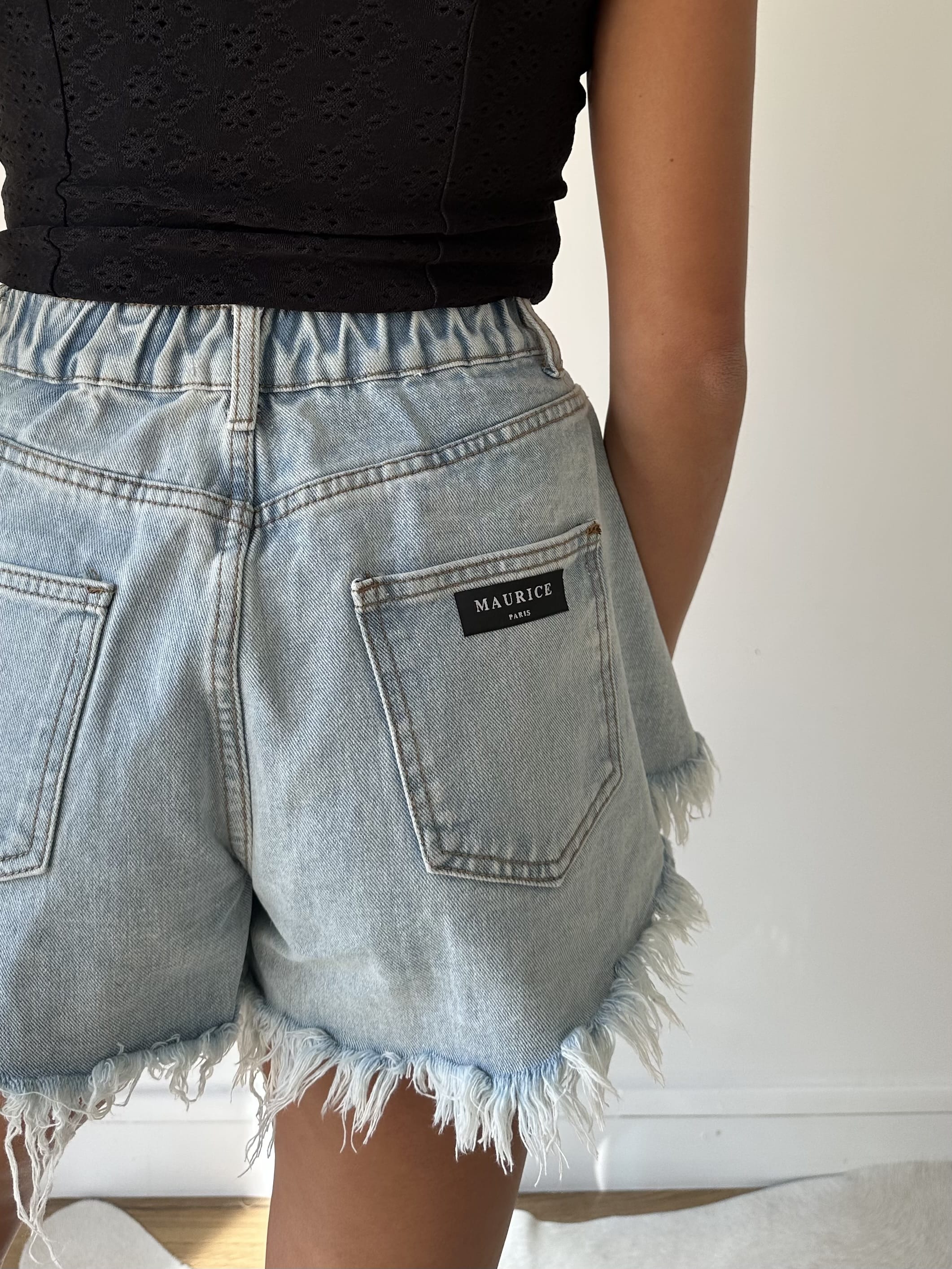 Maurice paris Short Short IRIS bleu ciel