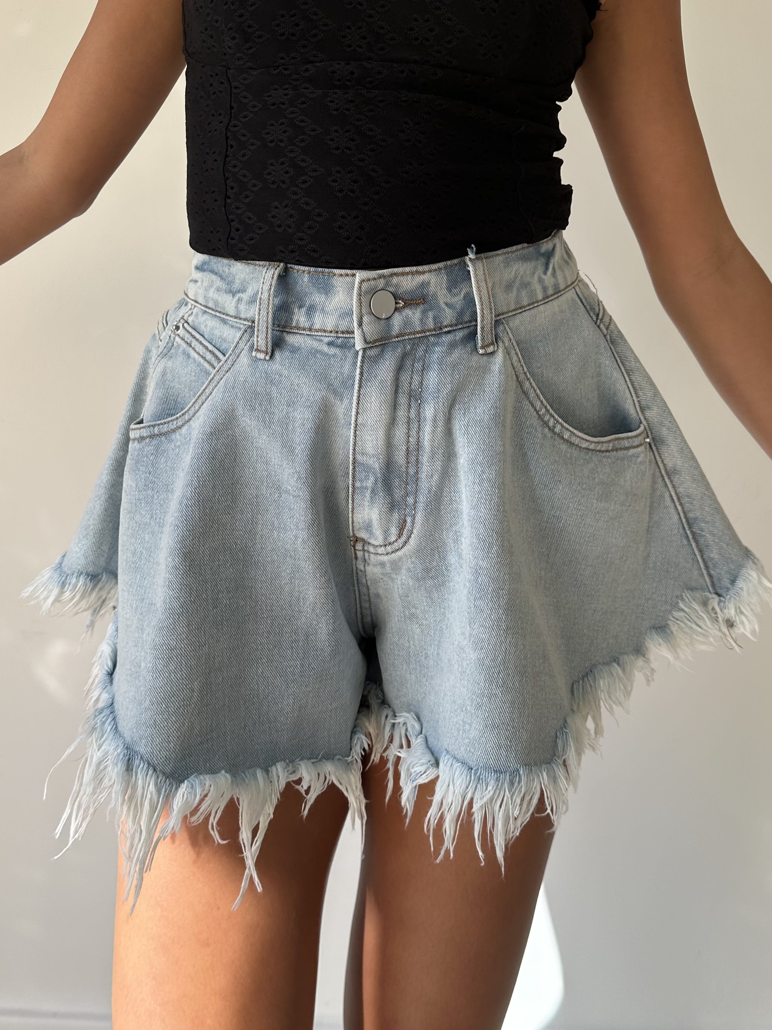 Maurice paris Short Short IRIS bleu ciel