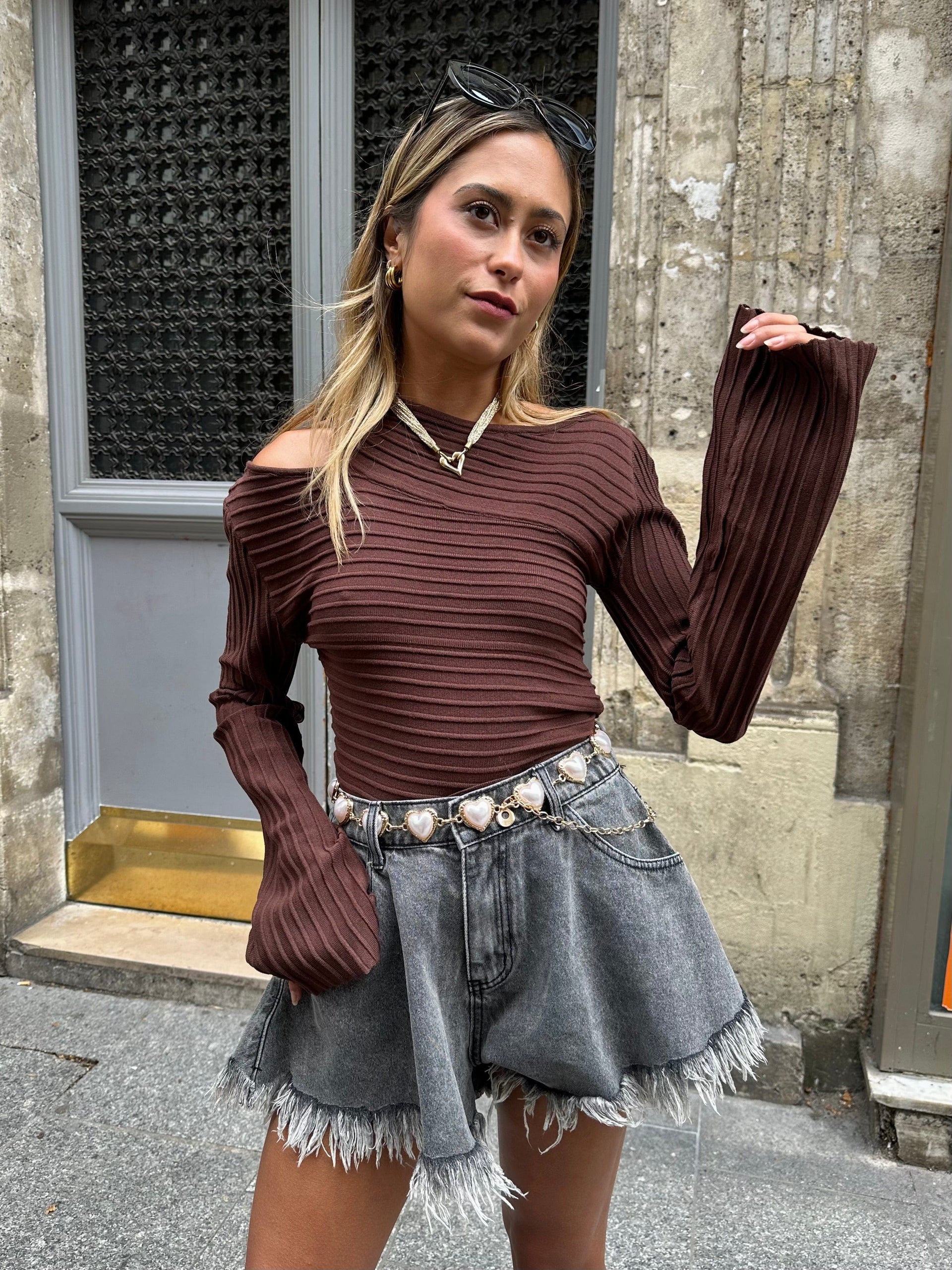 Maurice paris Short Short IRIS gris